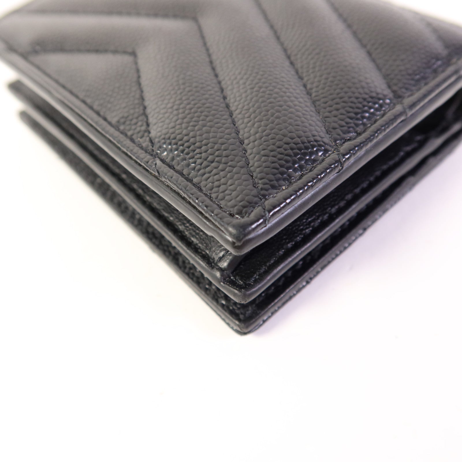 SAINT LAURENT 牛皮皮革Wallet金扣錢包