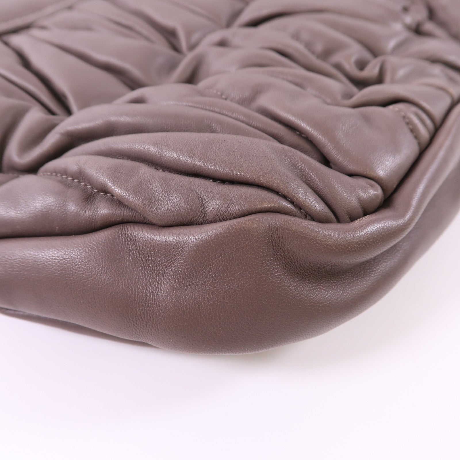 Miu Miu 羊皮皮革Shoulder Bag金扣手挽肩背兩用袋