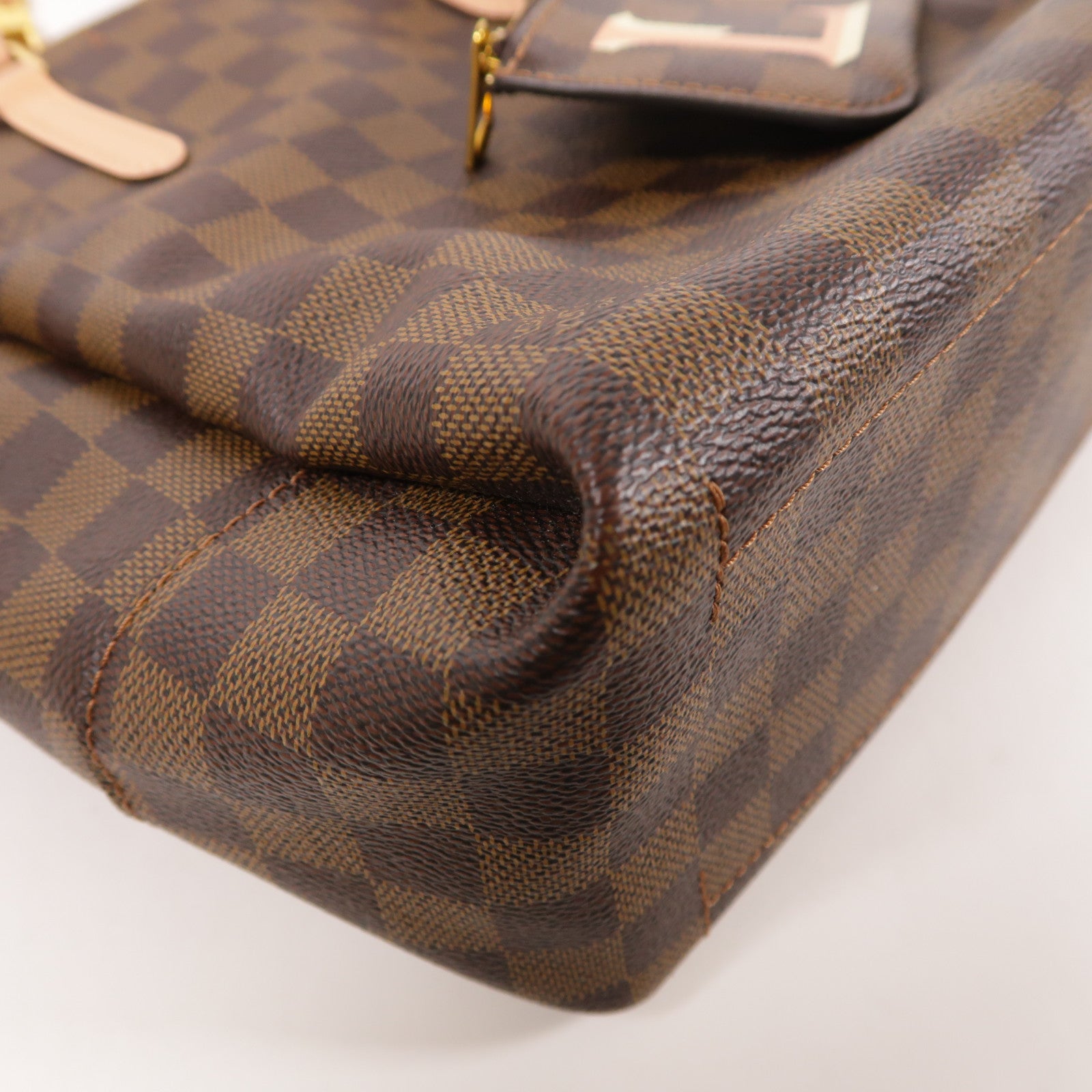 LOUIS VUITTON Damier Belmont NV PM金扣手挽肩背兩用袋