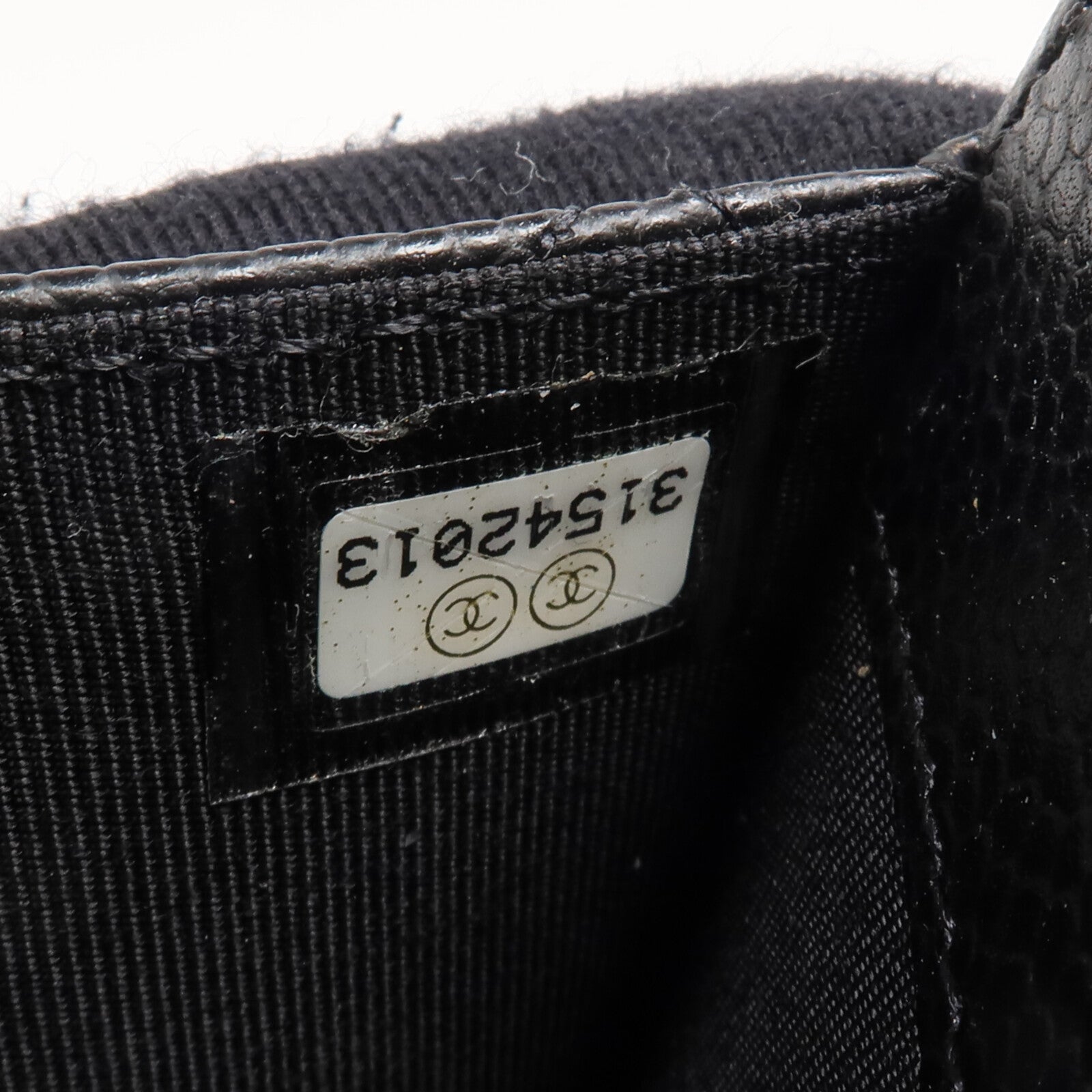 CHANEL 牛皮皮革Card Case銀扣卡片套
