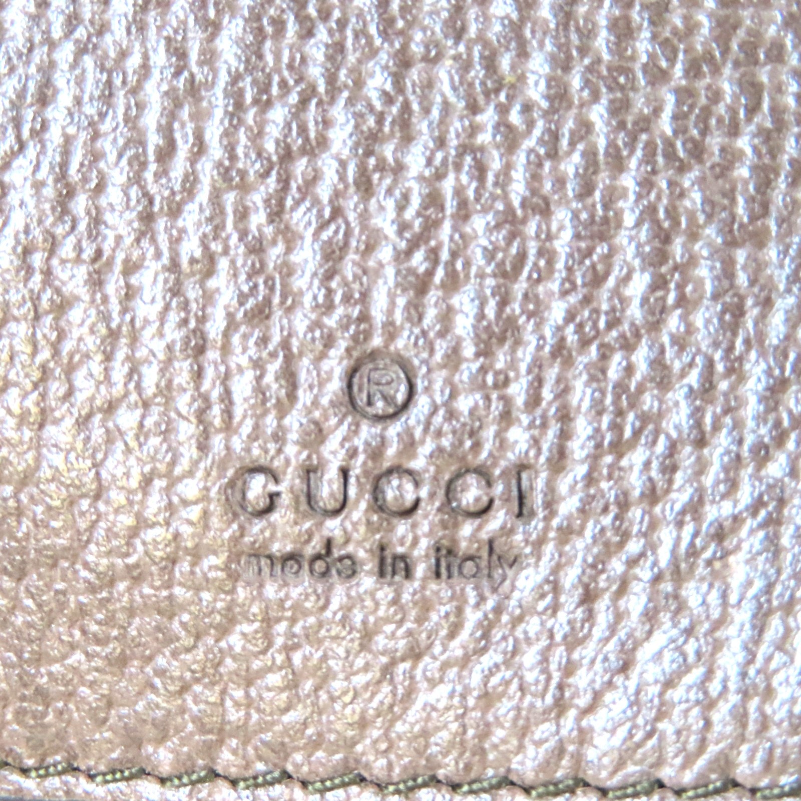 GUCCI 塗層帆布Ophidia Phone Bag金扣肩背袋啡色