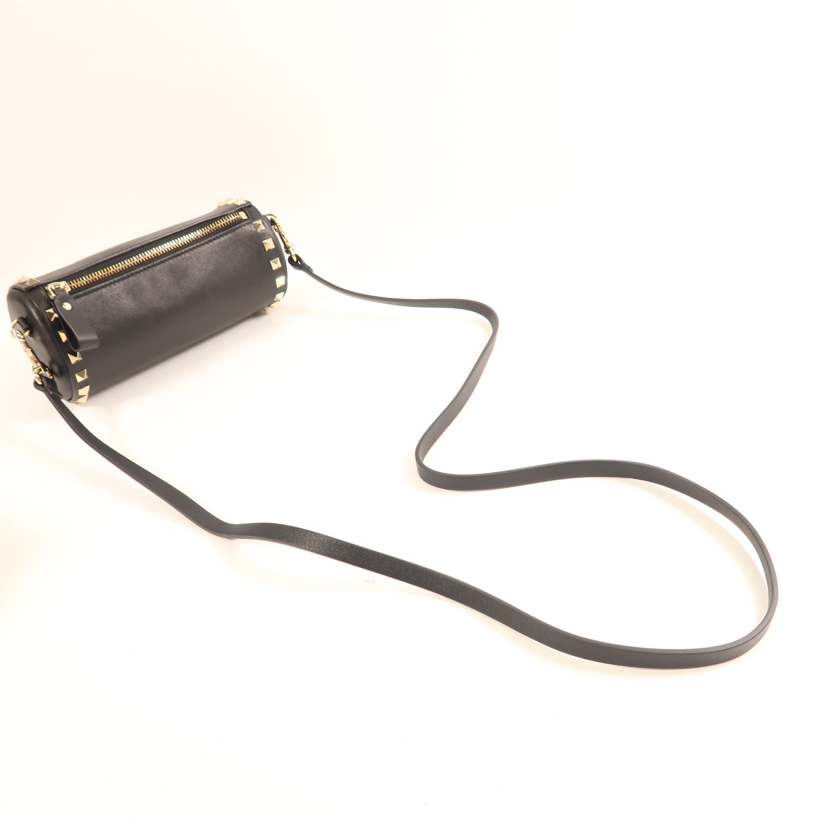 Valentino 牛皮皮革Shoulder Bag金扣肩背袋