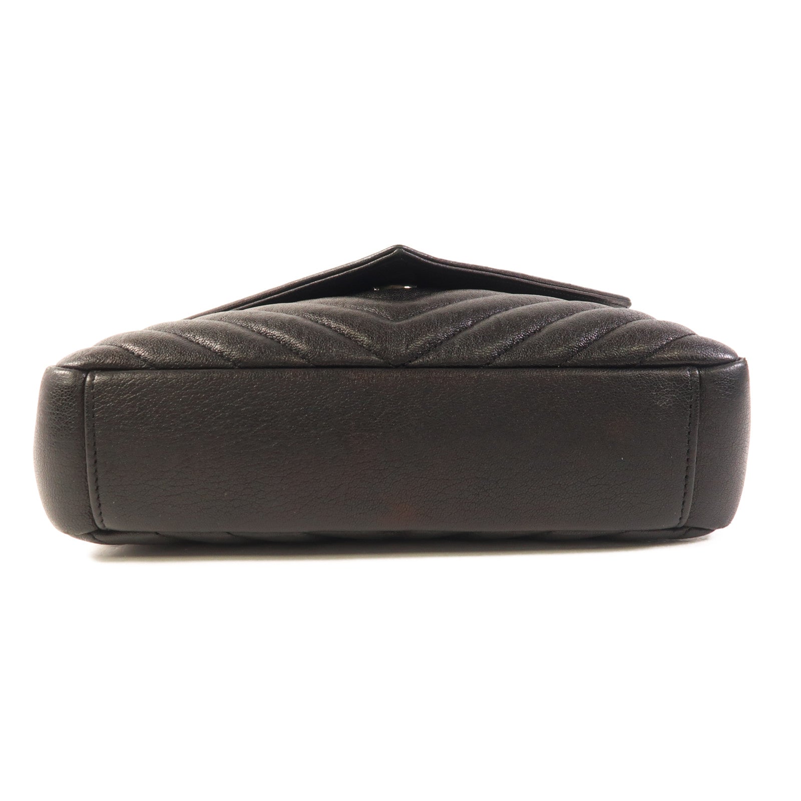 YVES SAINT LAURENT 皮革College Medium銀扣手挽肩背兩用袋