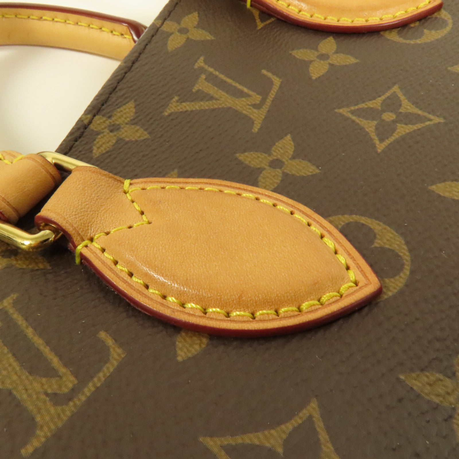 LOUIS VUITTON Monogram Sac Plat BB金扣手挽肩背兩用袋