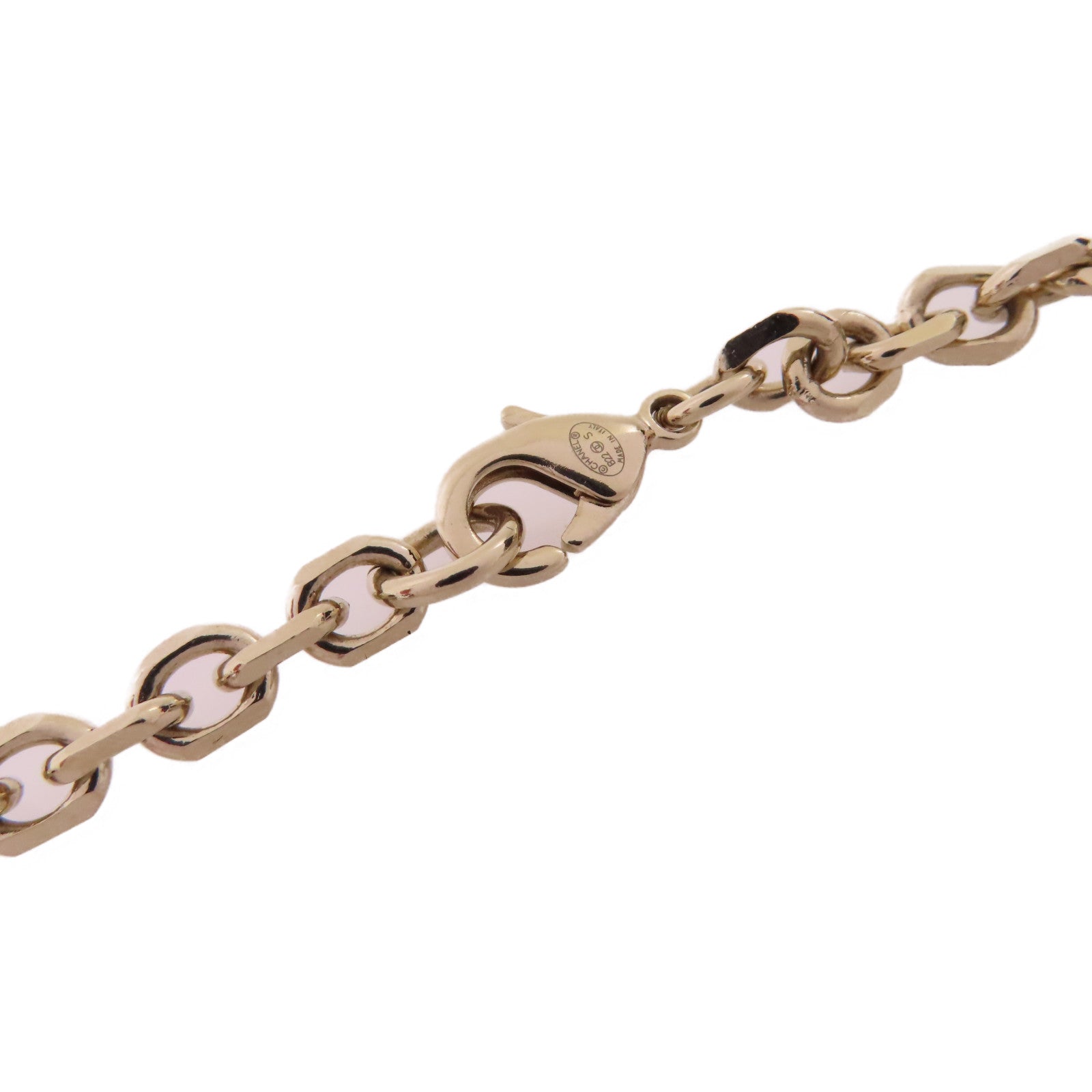 CHANEL 金屬/仿珍珠Coco Chanel Locket Necklace金扣項鏈金色