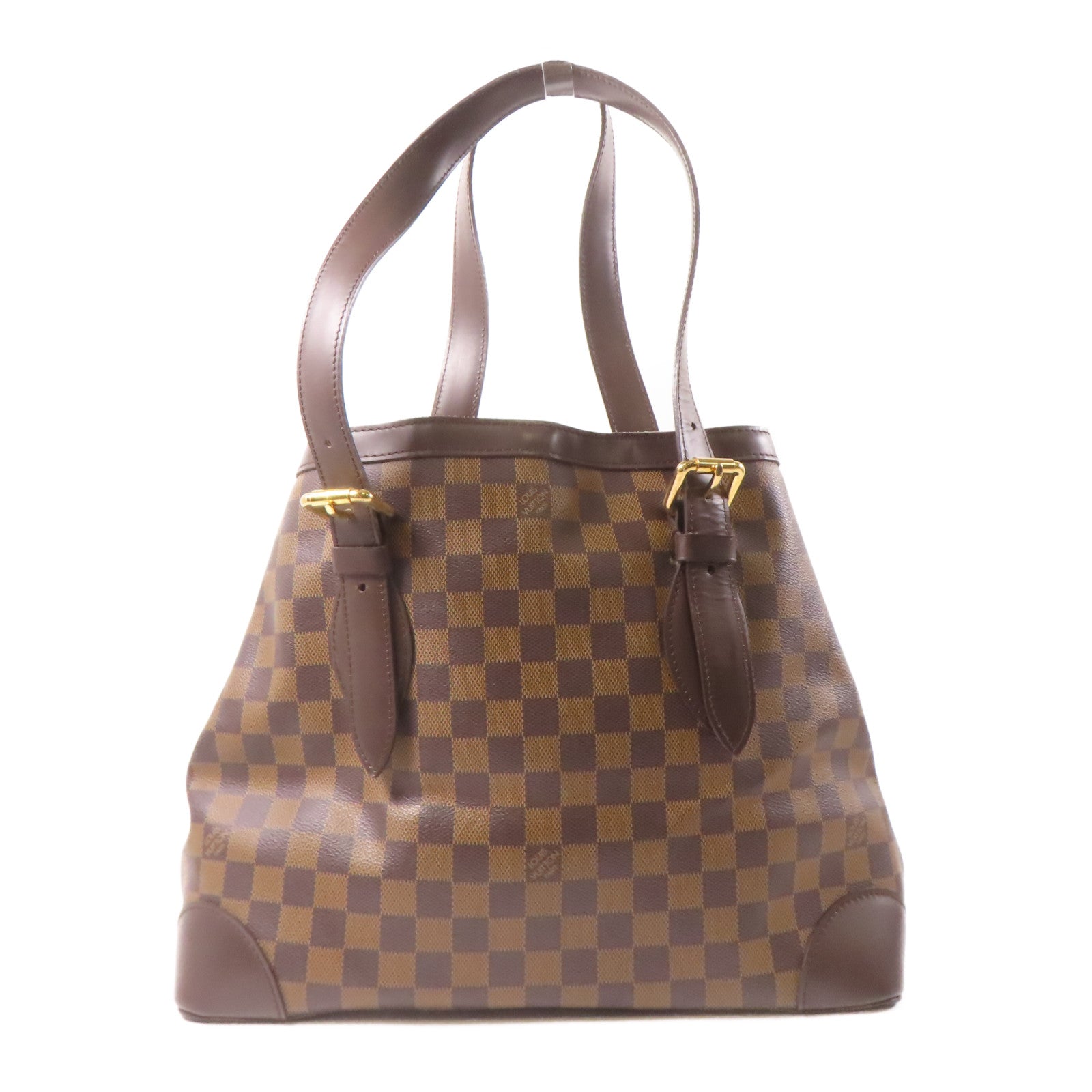 LOUIS VUITTON 【激減優惠】Damier Hampstead MM金扣手挽袋/肩背袋啡色