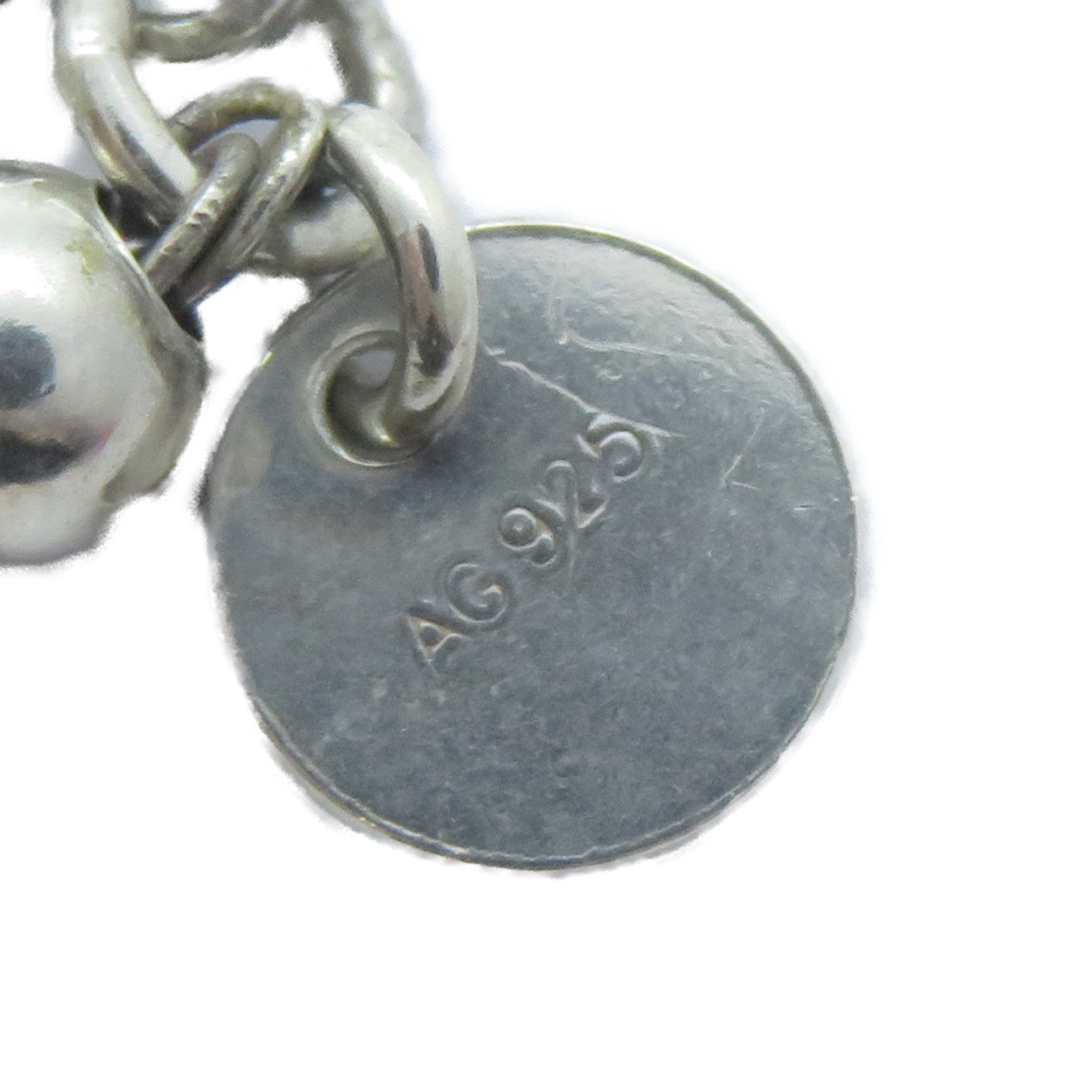 TIFFANY＆CO 925純銀Heart Tag Bead Bracelet手鏈