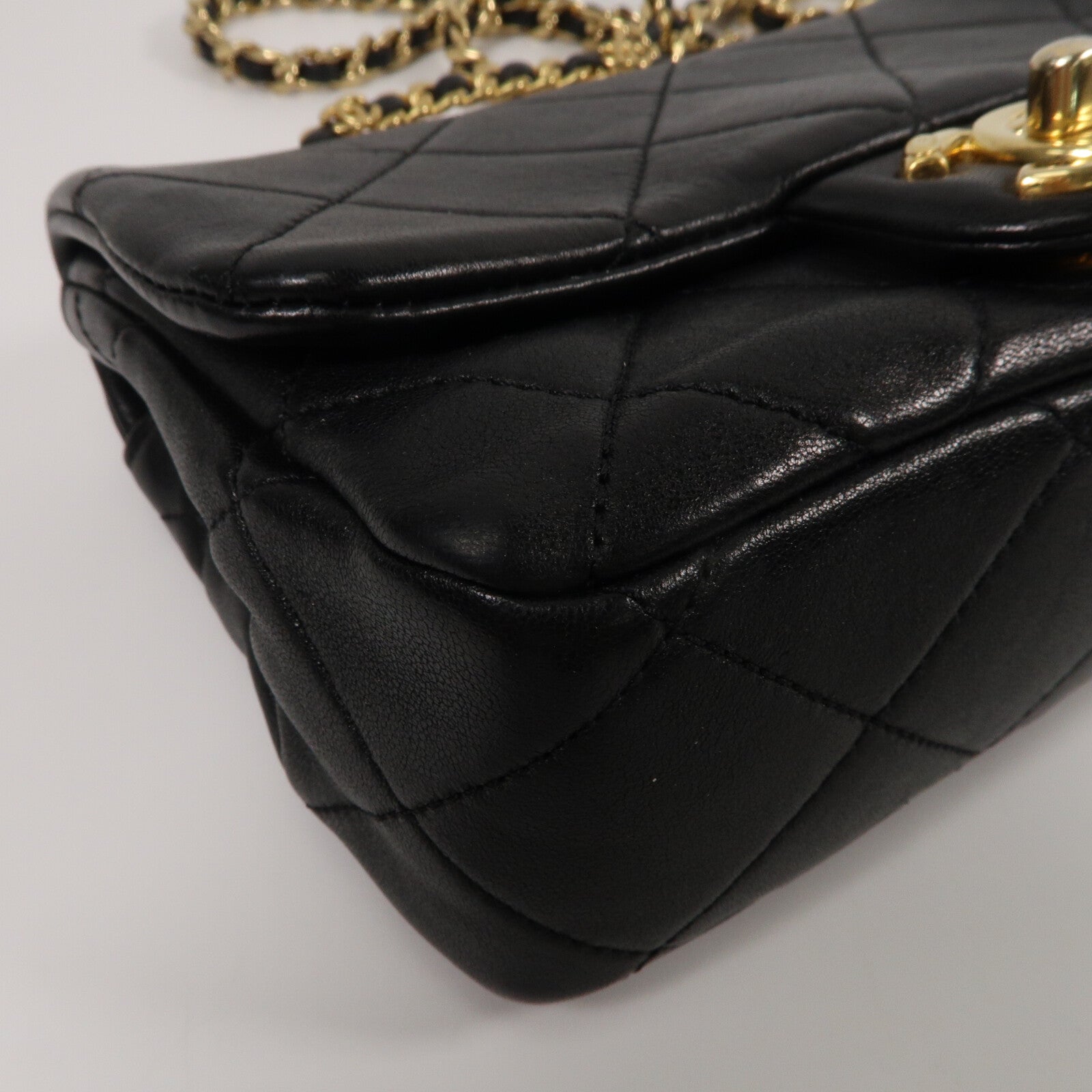 CHANEL 牛皮皮革Shoulder Bag鏈帶手挽肩背兩用袋