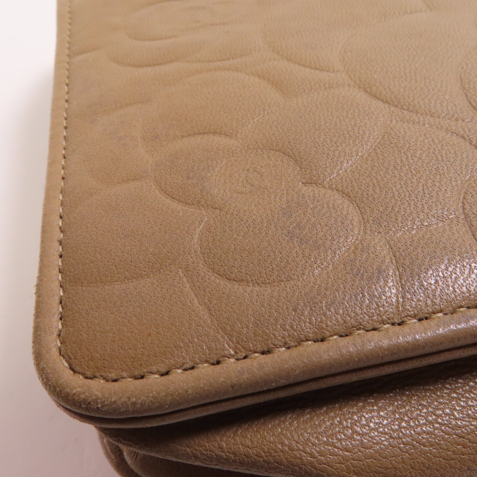 CHANEL 羊皮皮革WOC 19cm銀扣鏈帶肩背袋