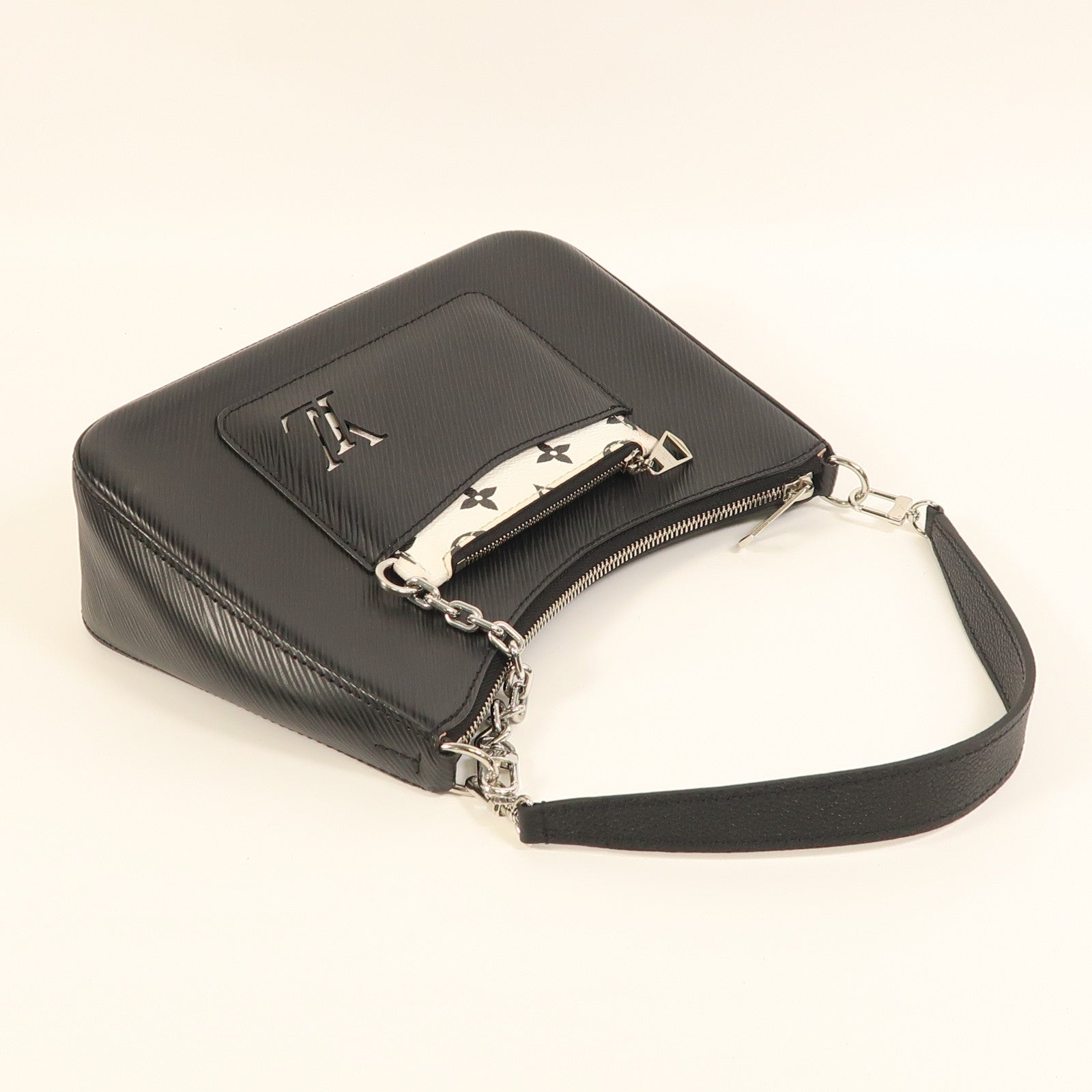 LOUIS VUITTON Epi Marelle銀扣手挽肩背兩用袋