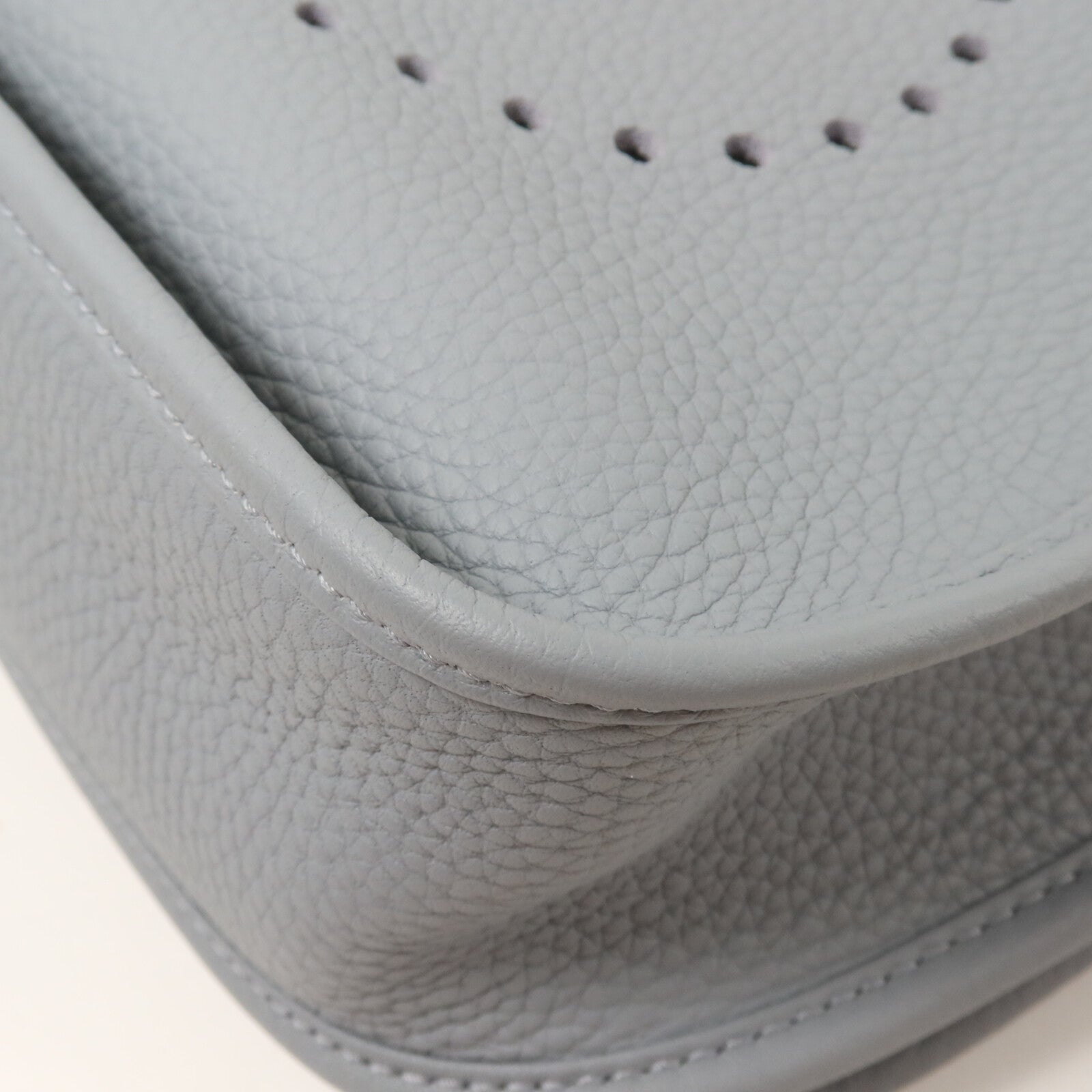 HERMES Clemence皮革Evelyne PM 肩背袋Gris Pantin