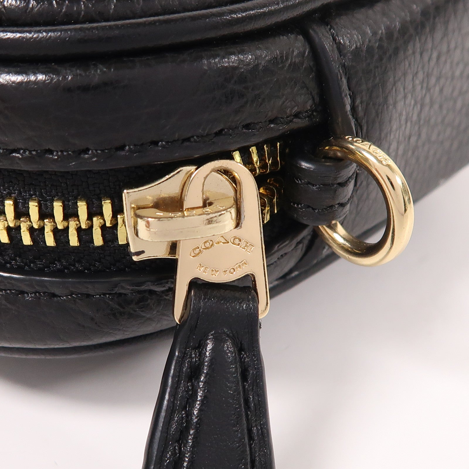 COACH 牛皮皮革Waist Bag金扣腰包