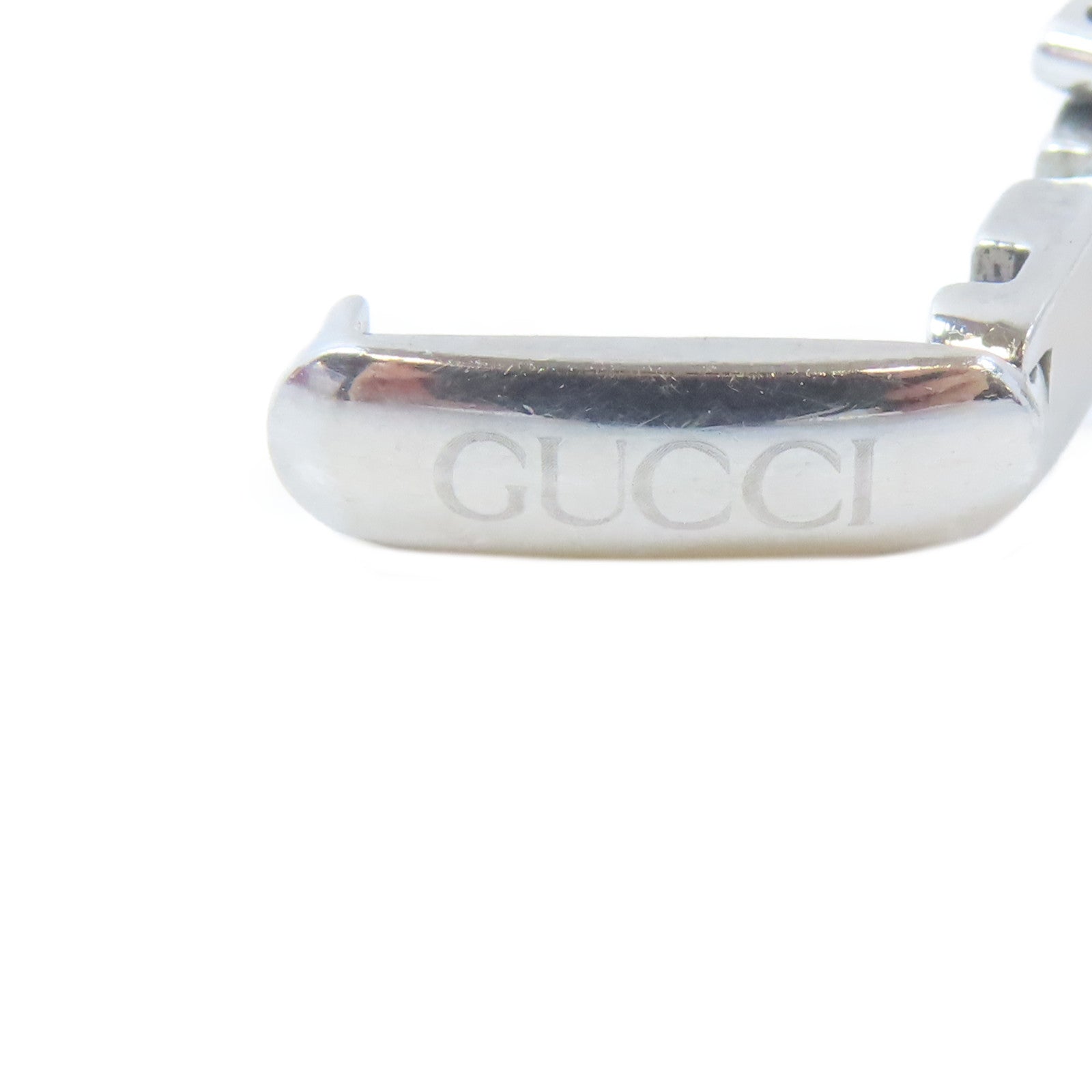 GUCCI Square Dial不鏽鋼手錶石英機芯白色