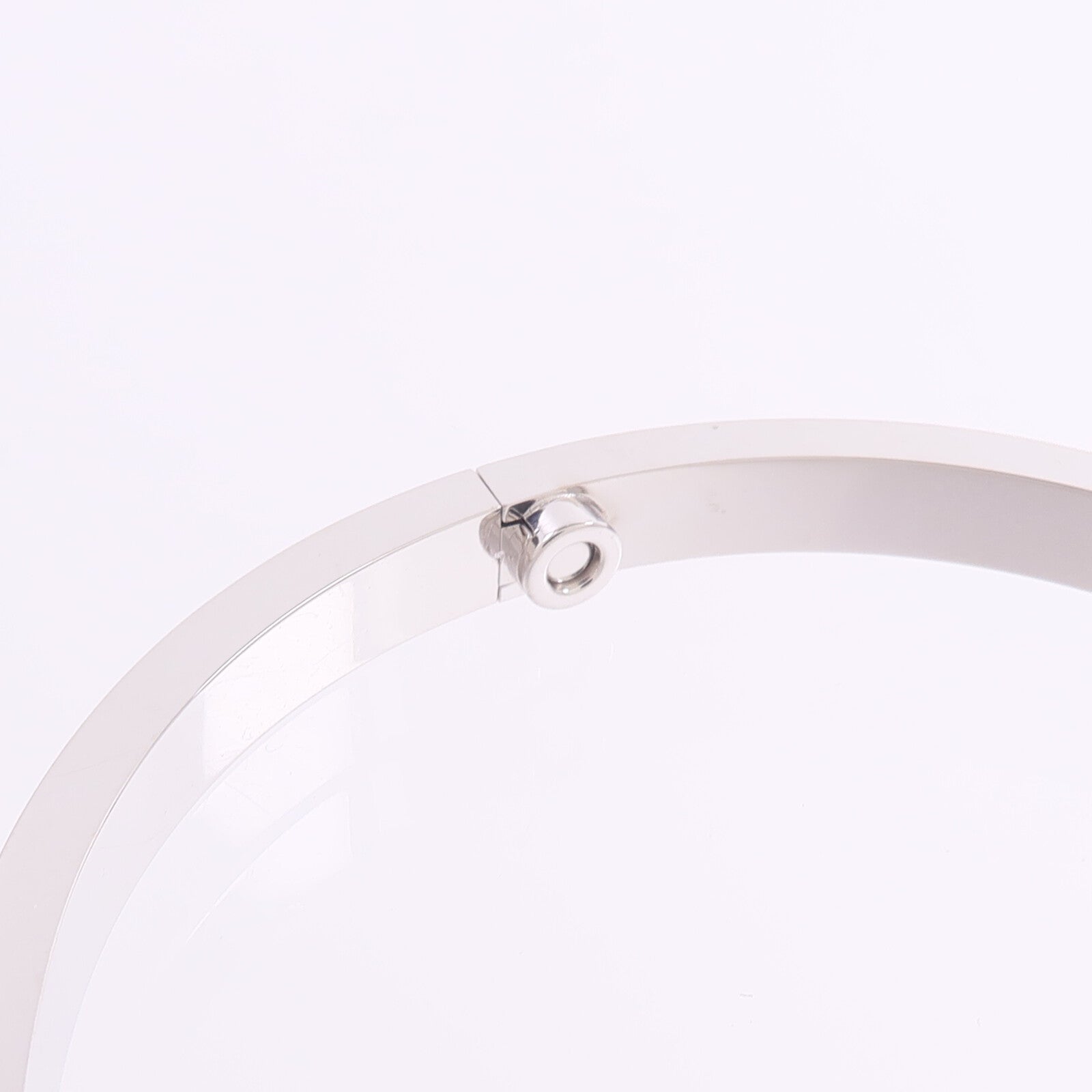 CARTIER 18K白金Love Bracelet Small Model Paved鑽石手鐲