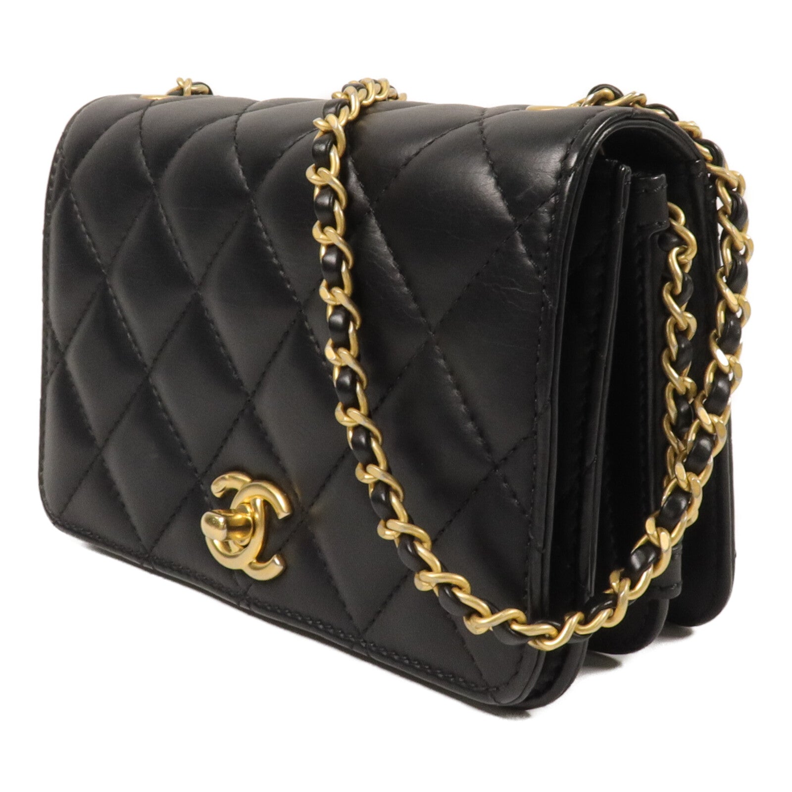 CHANEL 羊皮皮革Chain Shoulder鏈帶肩背袋