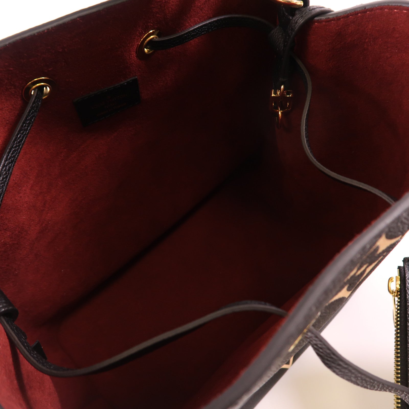 LOUIS VUITTON Monogram Empreinte Bicolor Neo Noe MM金扣手挽肩背兩用袋