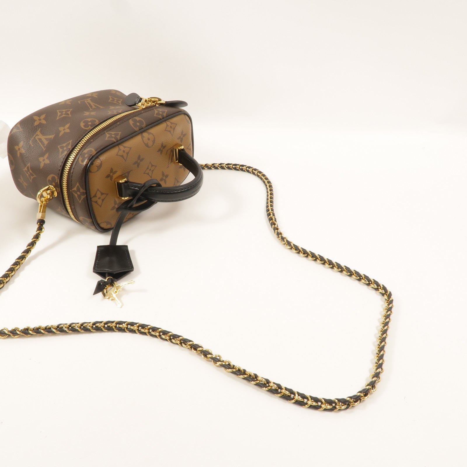 LOUIS VUITTON Monogram Reverse Vanity PM手挽肩背兩用袋