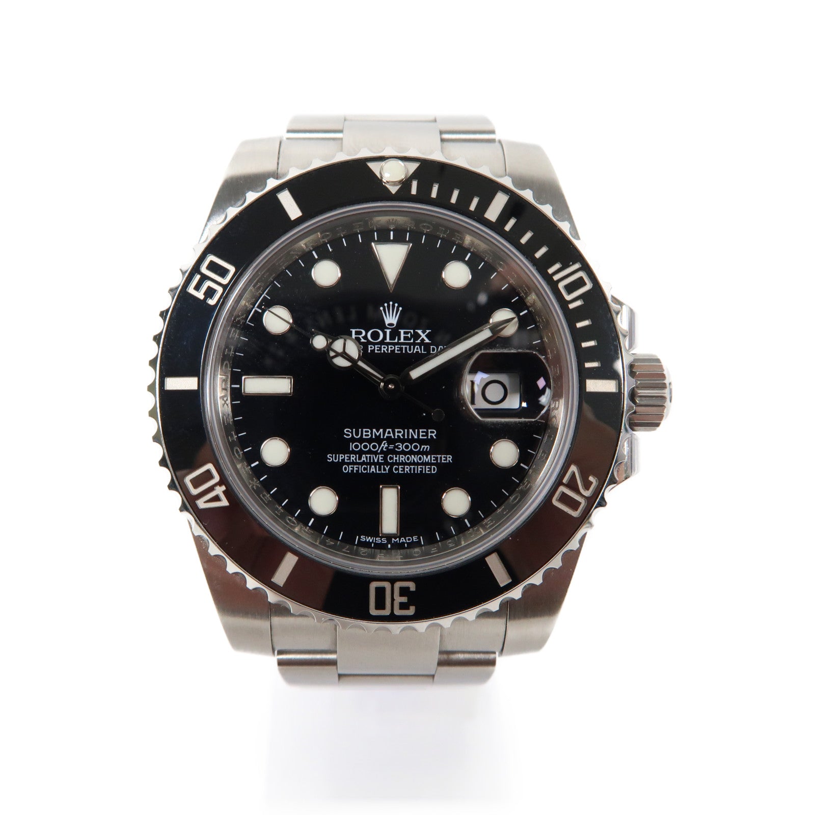 ROLEX Submarinar Date不鏽鋼手錶自動機芯黑色