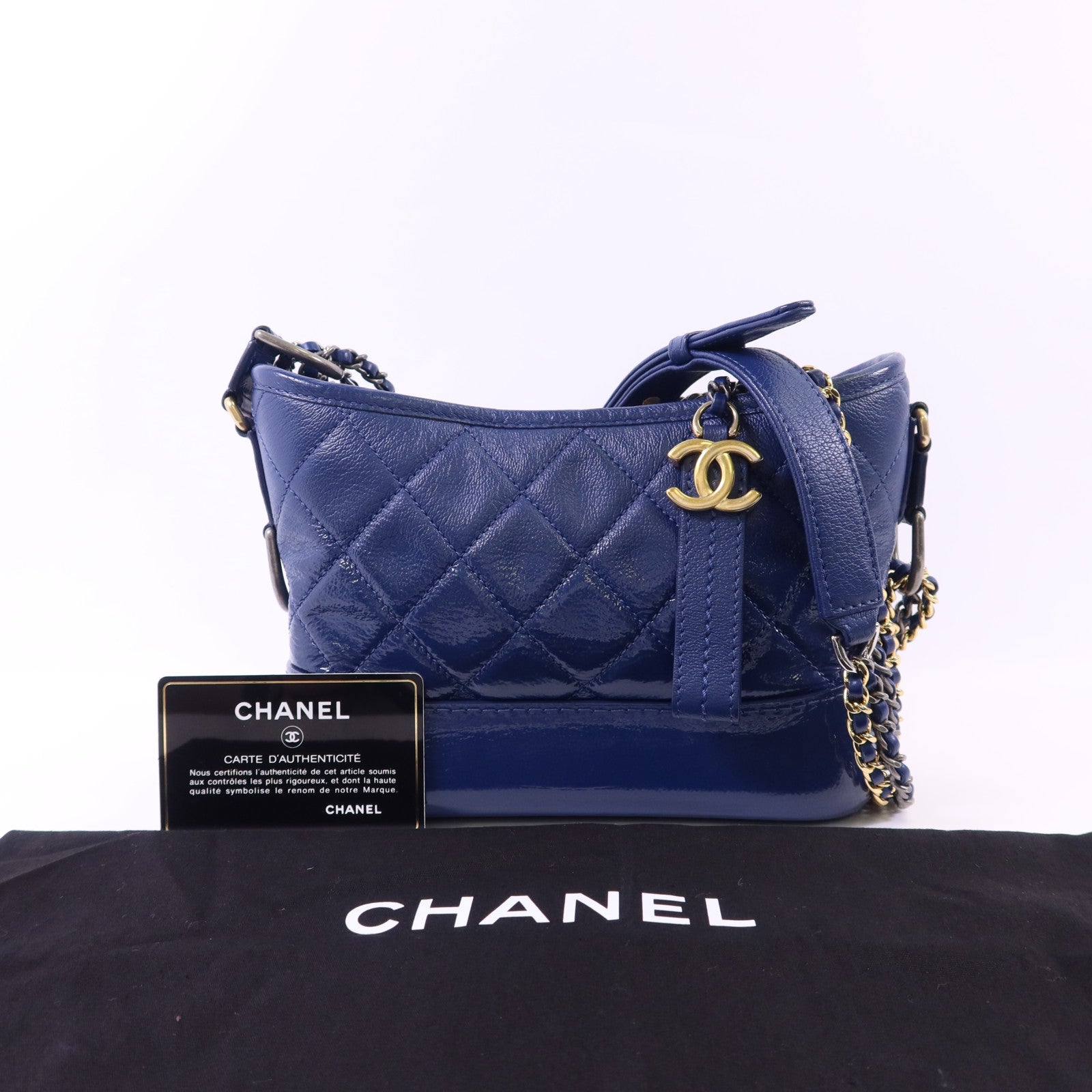 CHANEL 【激減優惠】牛皮皮革Gabrielle Small金扣鏈帶肩背袋