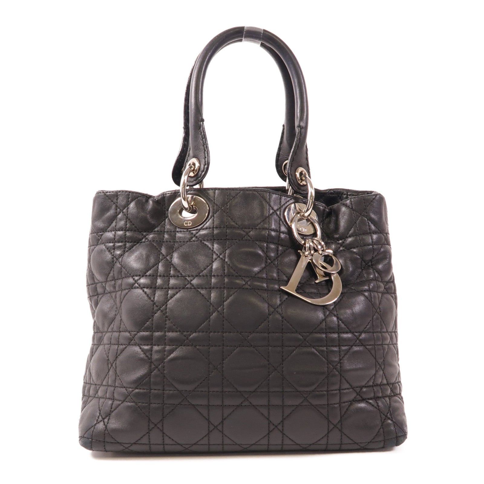 Dior 【激減優惠】皮革Hand Bag銀扣手挽袋