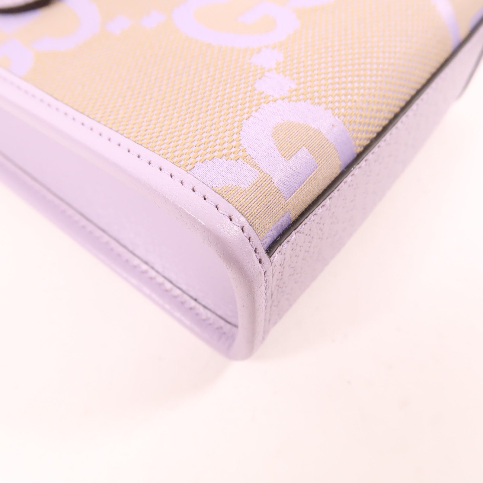 GUCCI 帆布/牛皮皮革Shoulder Bag金扣手挽肩背兩用袋