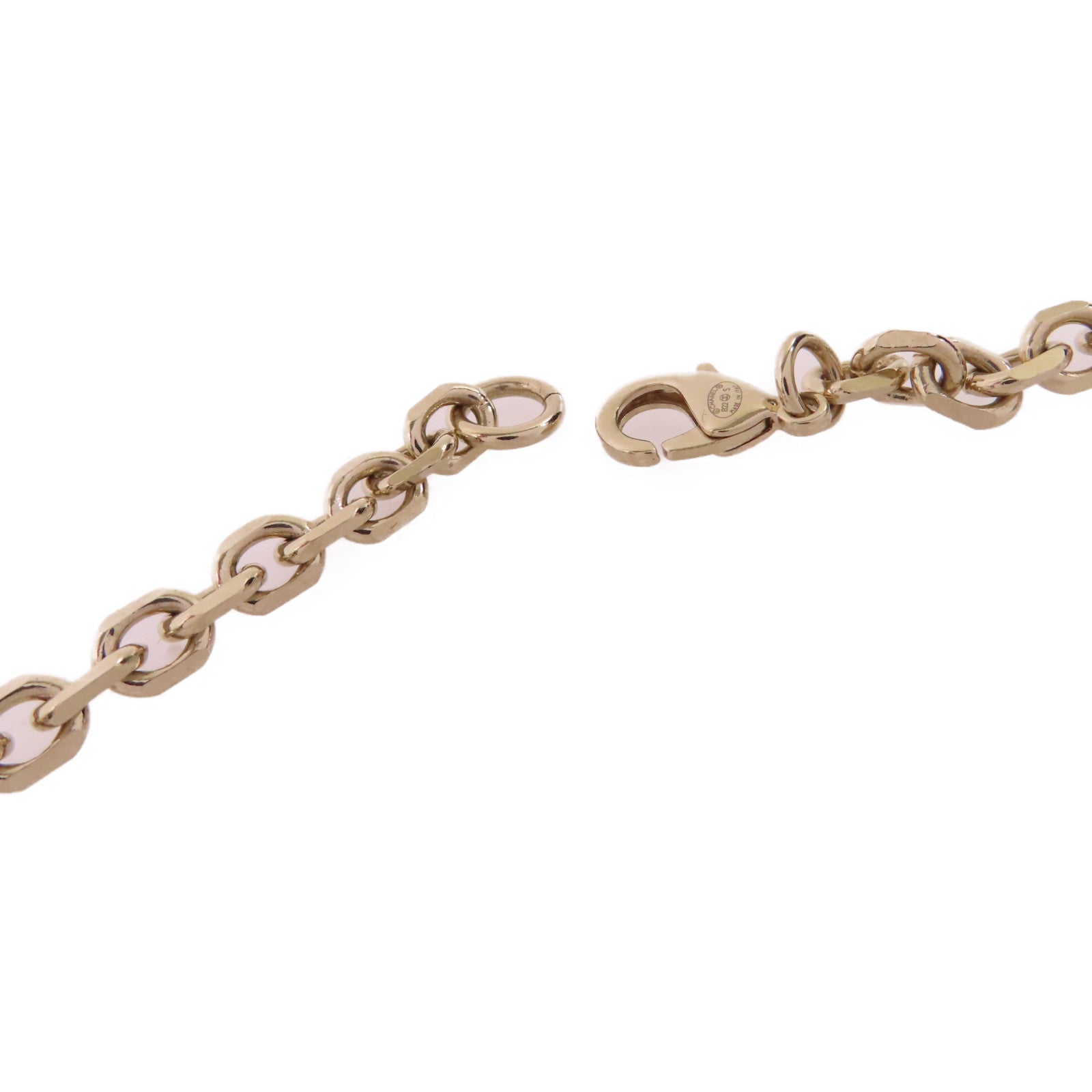 CHANEL 金屬/仿珍珠Coco Chanel Locket Necklace金扣項鏈金色