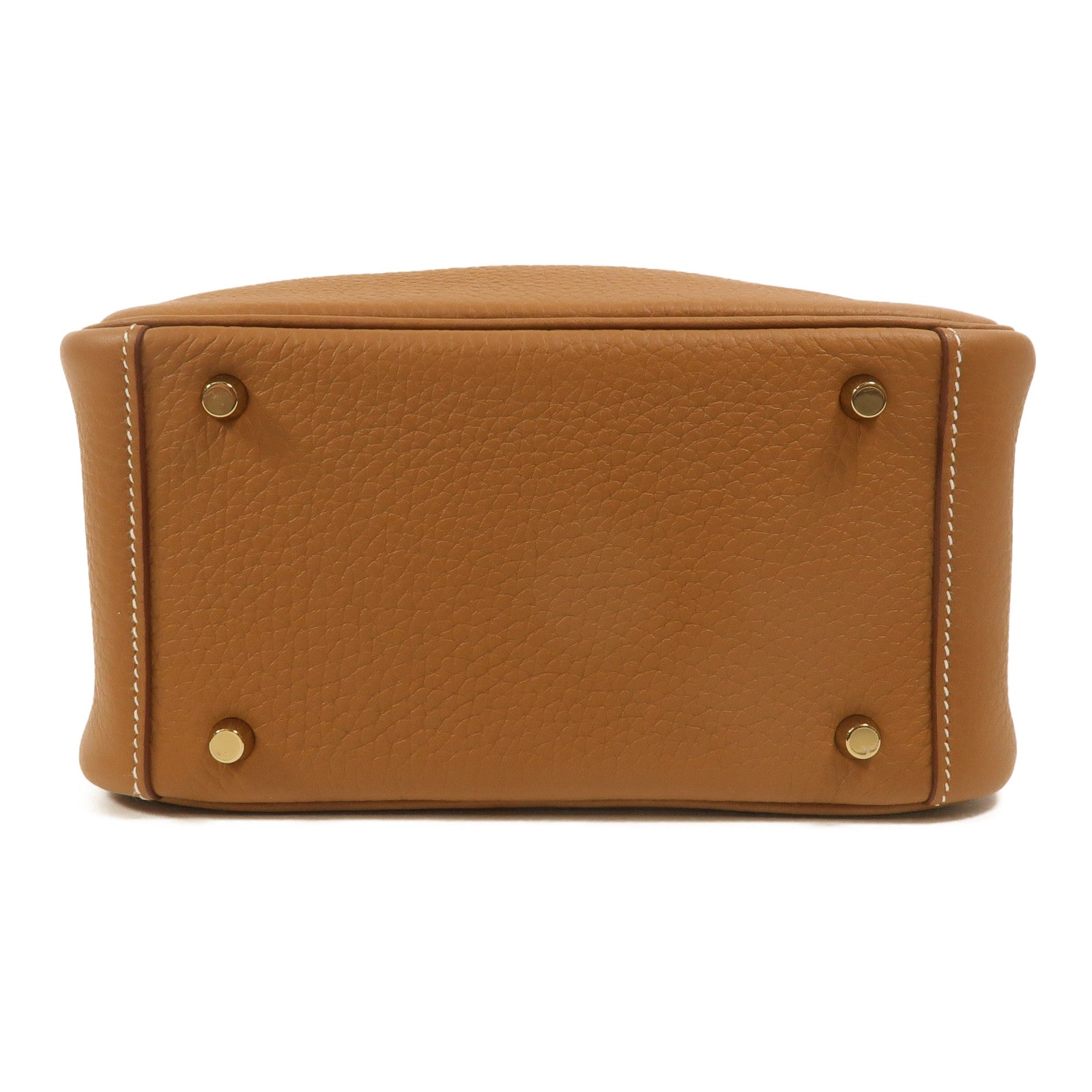 HERMES Clemence皮革Mini Lindy金扣手挽肩背兩用袋