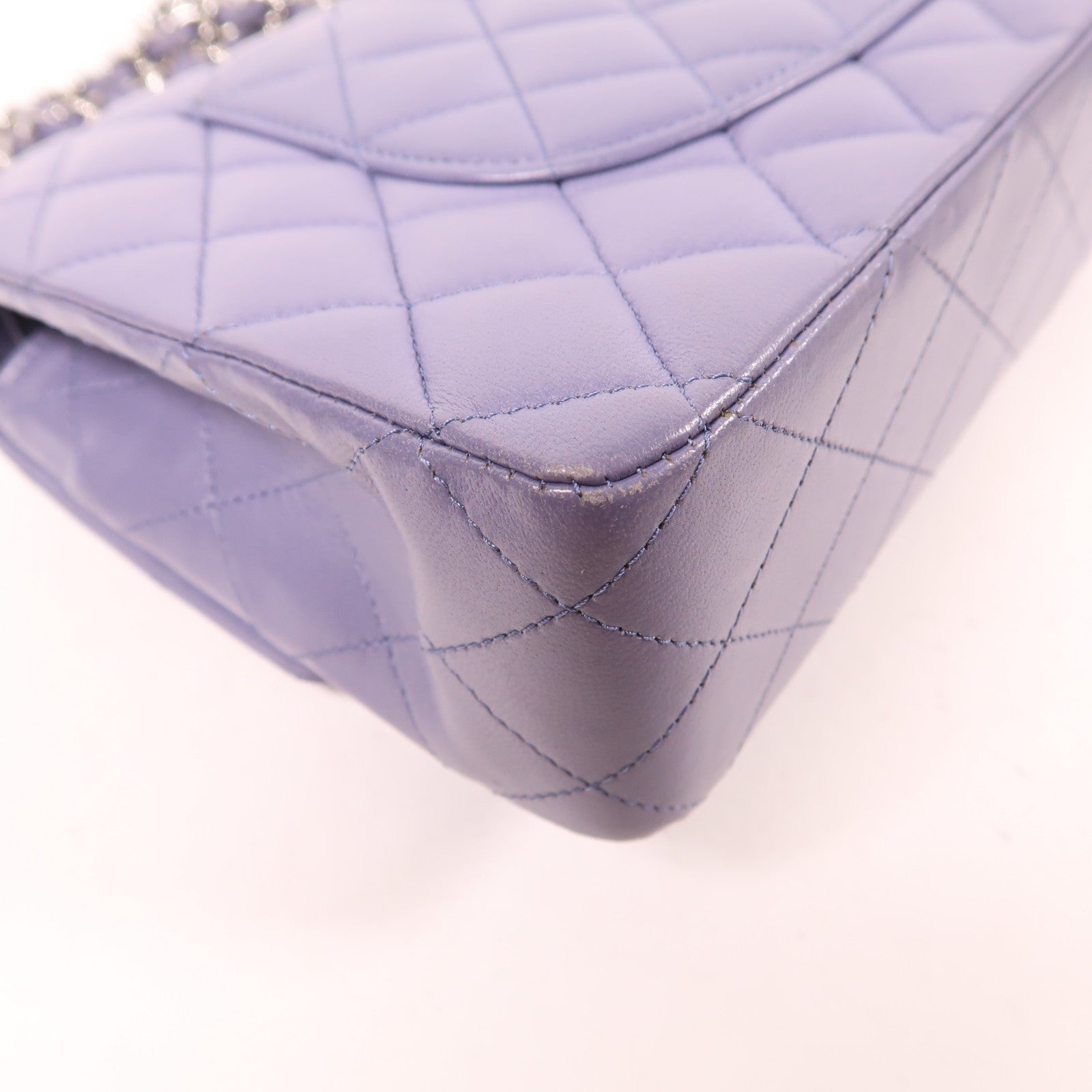 CHANEL 羊皮皮革Classic 25銀扣鏈帶肩背袋