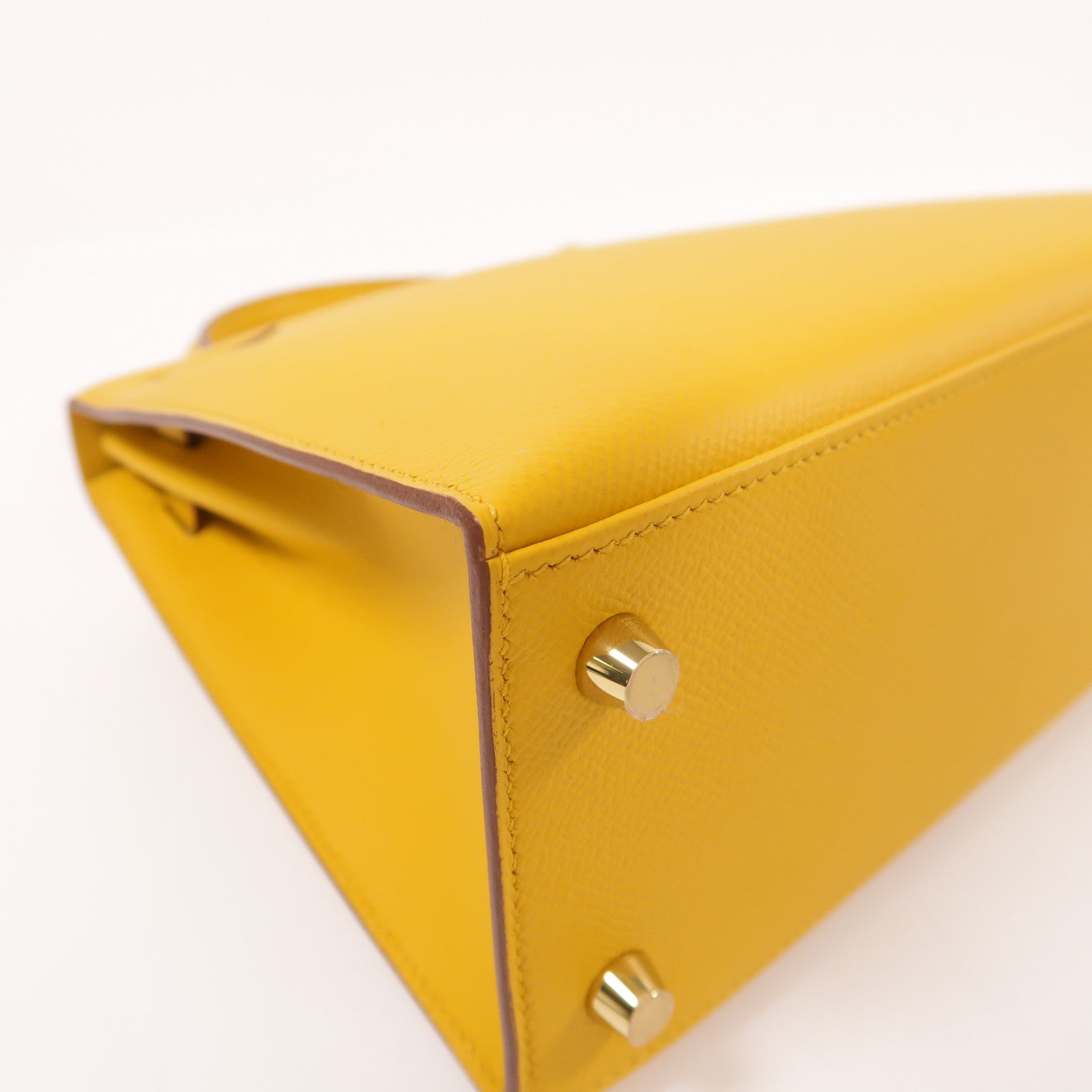HERMES Epsom皮革Kelly 25金扣手挽肩背兩用袋