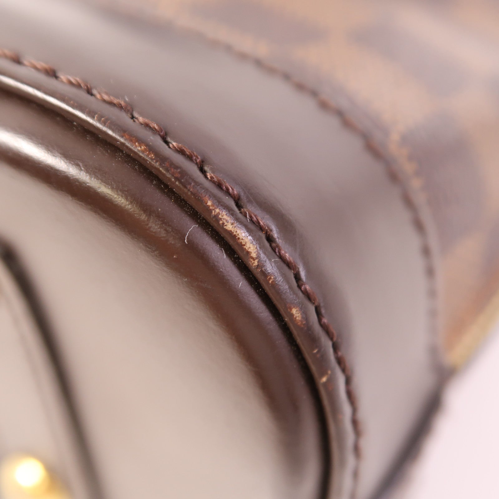 LOUIS VUITTON Damier Alma BB金扣手挽肩背兩用袋