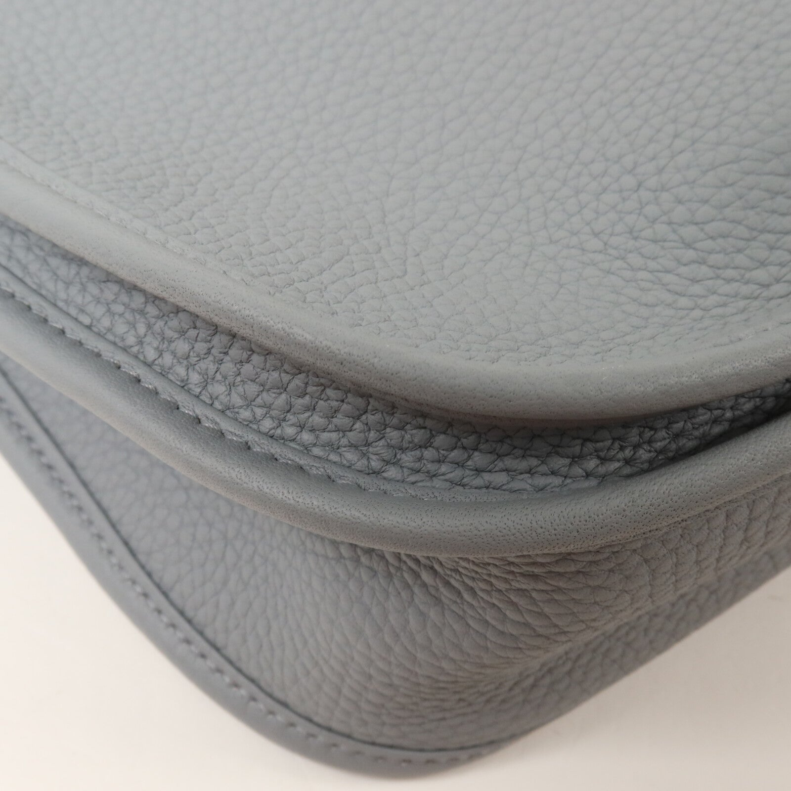 HERMES Clemence皮革Evelyne PM 肩背袋Gris Pantin