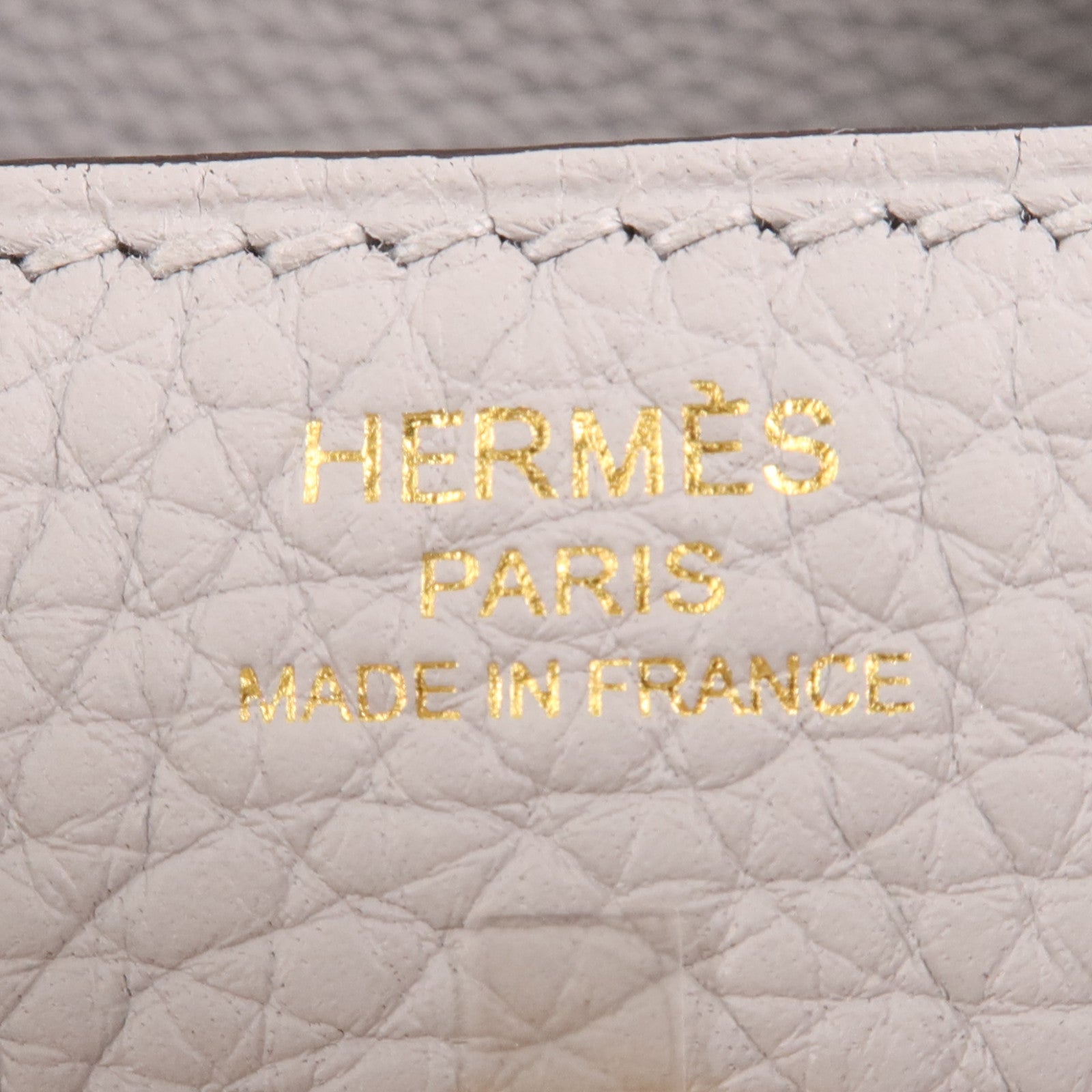 HERMES Clemence皮革Lindy 26金扣手挽肩背兩用袋Blue Glacier