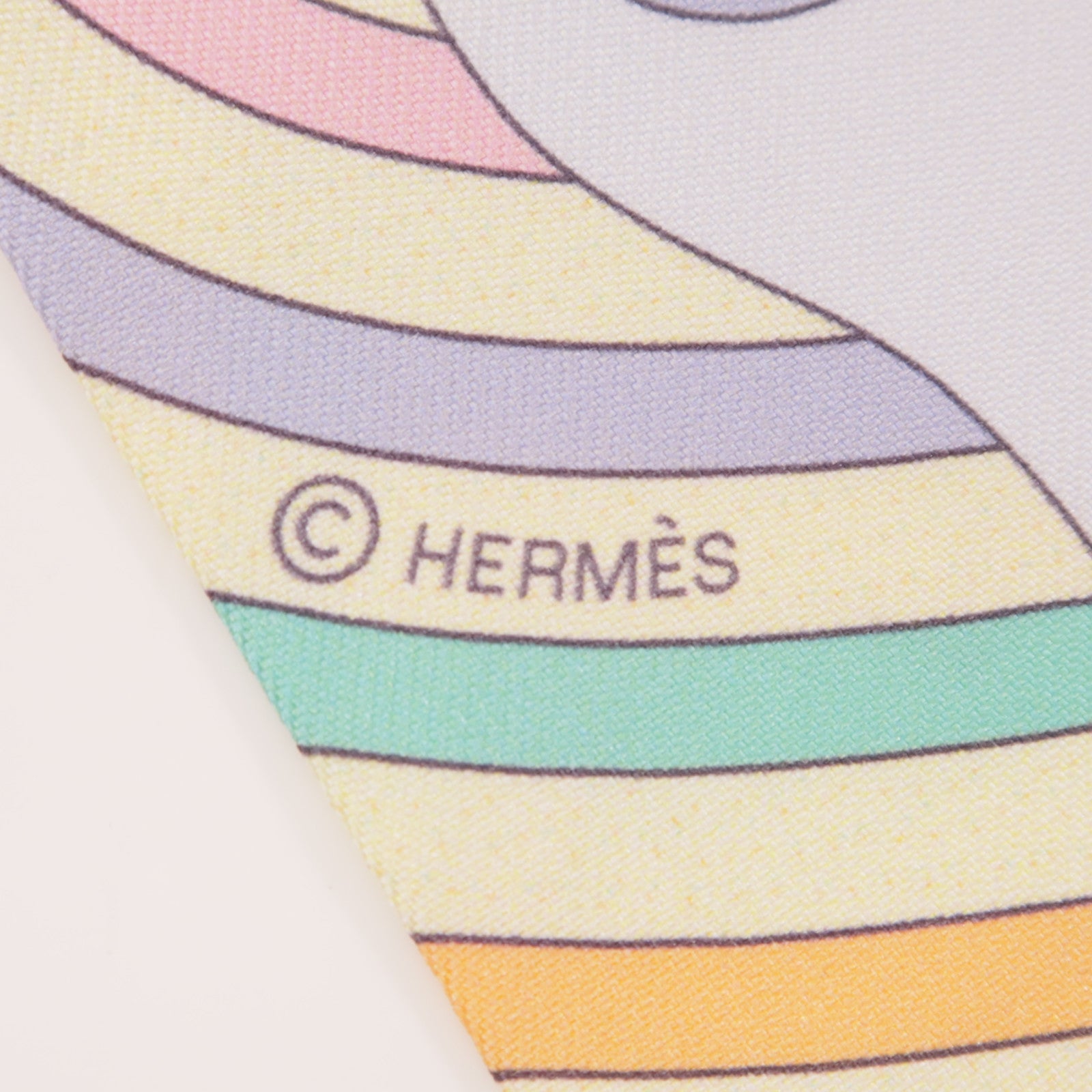 HERMES 絲質Twilly絲巾