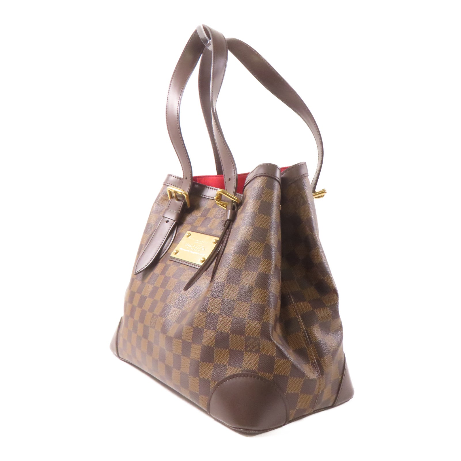LOUIS VUITTON 【激減優惠】Damier Hampstead MM金扣手挽袋/肩背袋啡色