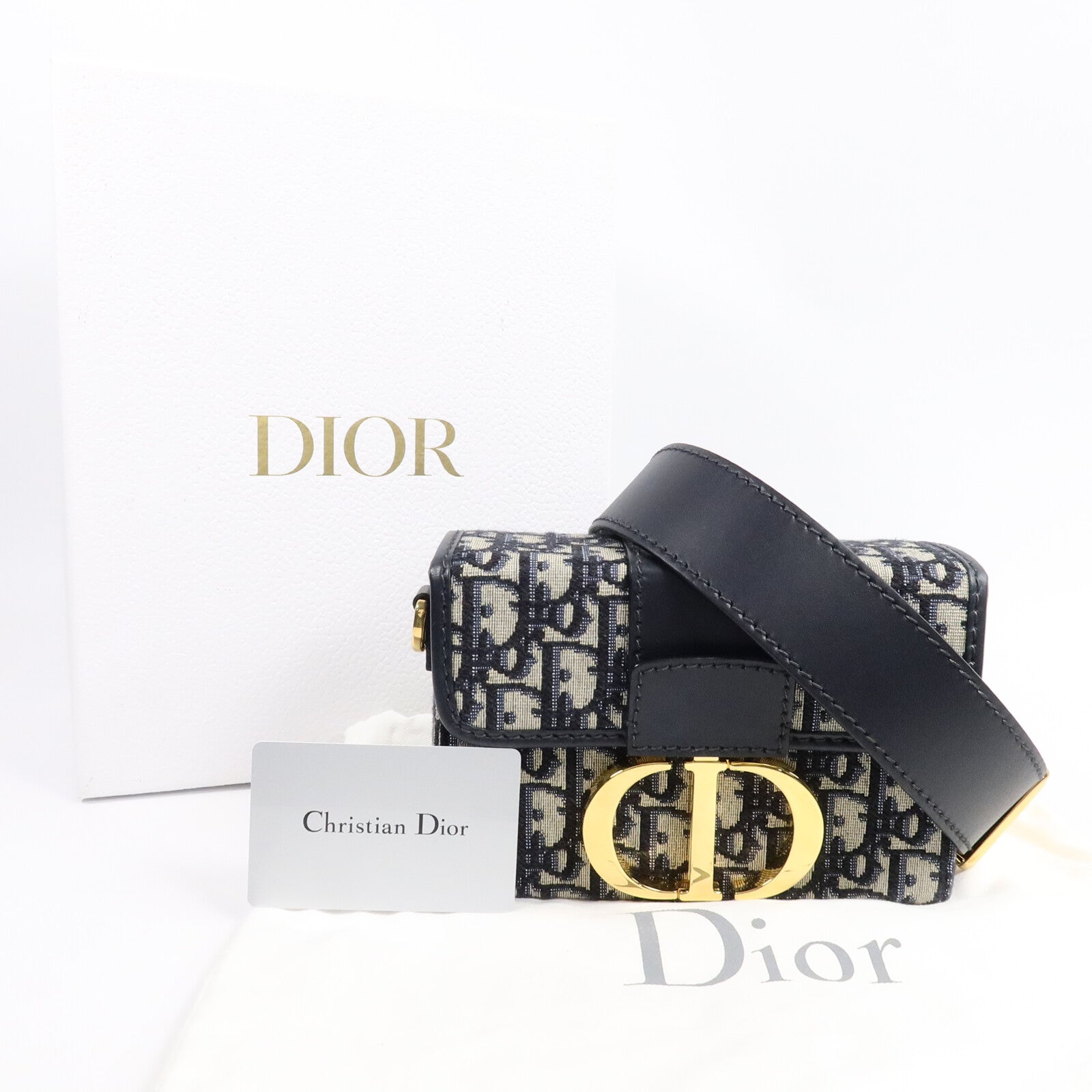Dior 帆布Montaigne 30 Mini肩背袋