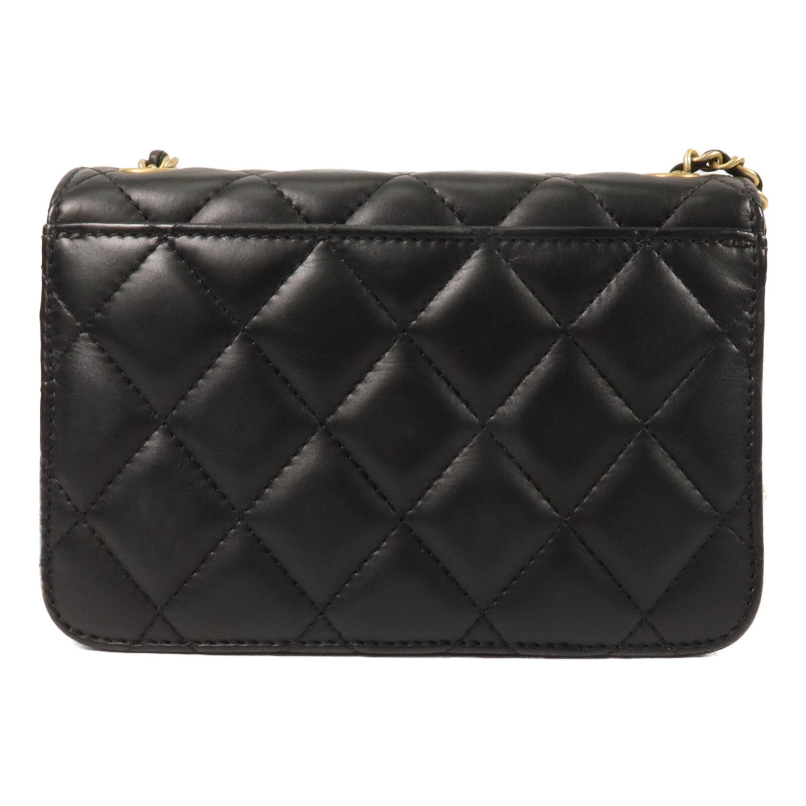CHANEL 羊皮皮革Chain Shoulder鏈帶肩背袋
