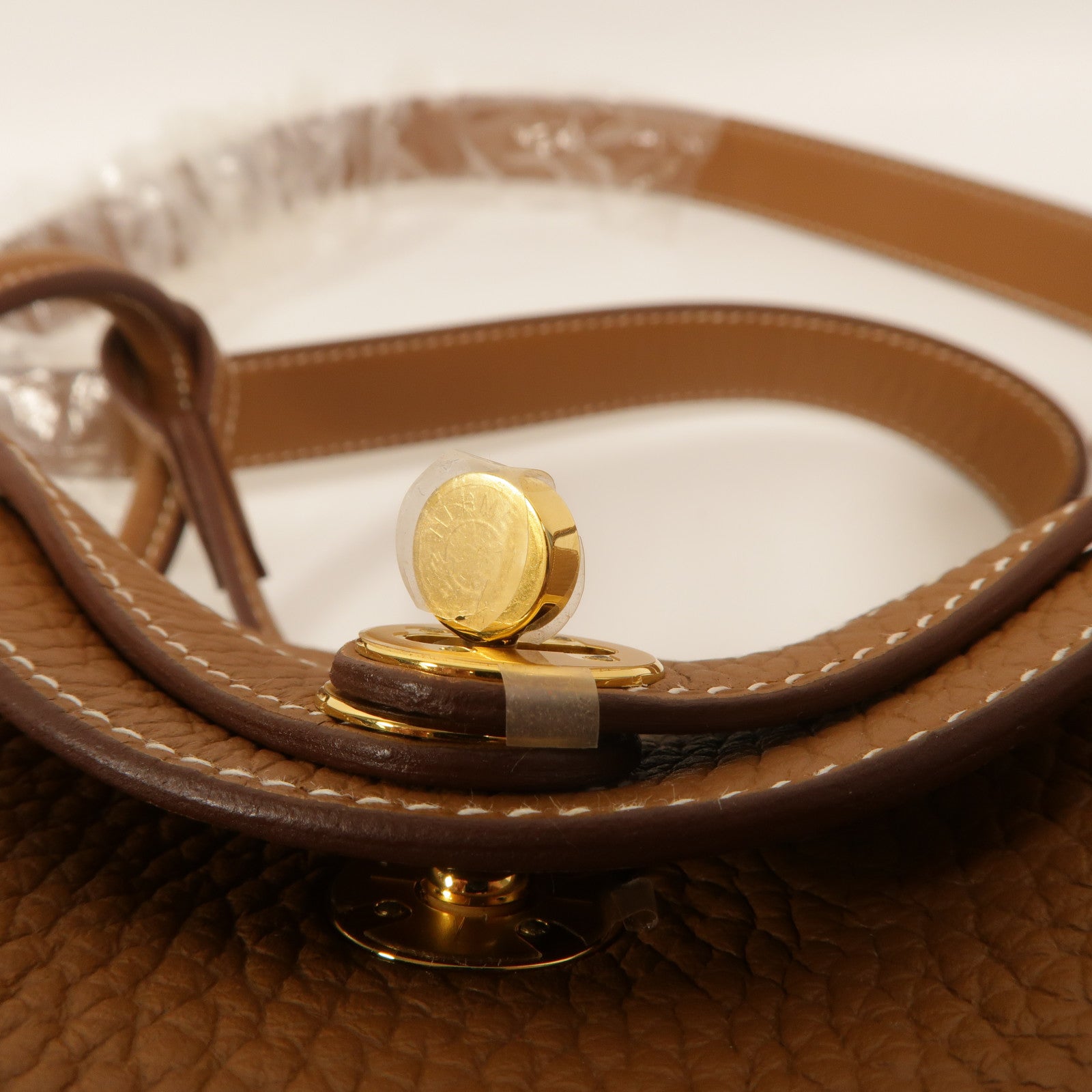 HERMES Clemence皮革Mini Lindy金扣手挽肩背兩用袋