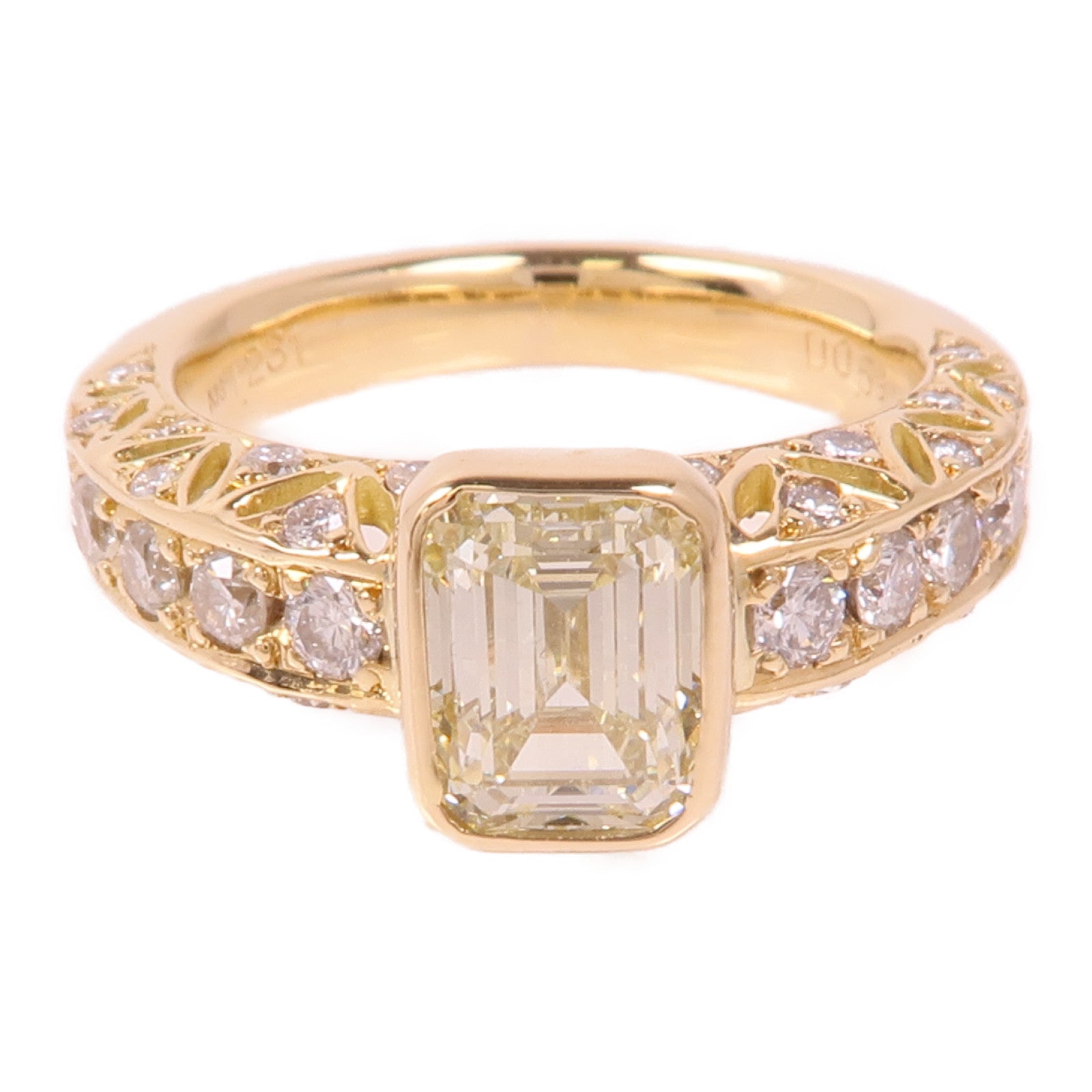 JEWELRY 【激減優惠】18K黃金Diamond Ring鑽石戒指US#4.25