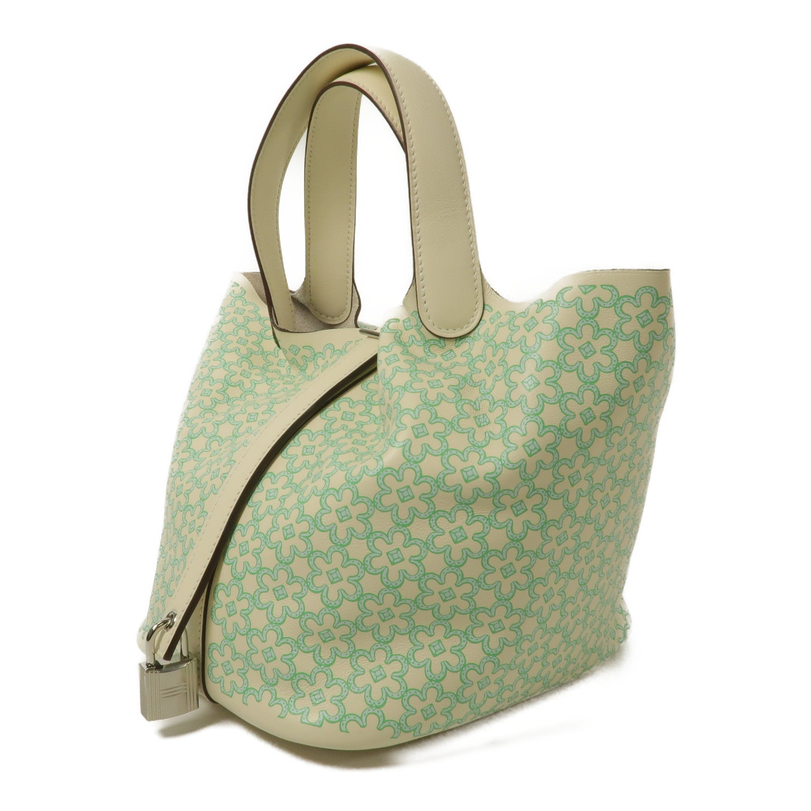 HERMES Swift皮革Picotin PM手挽袋Nata/Vert