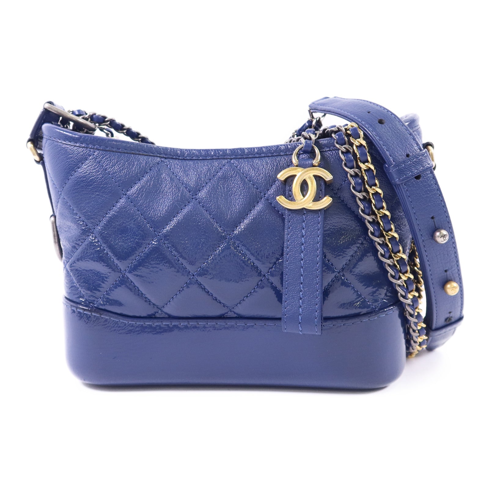 CHANEL 【激減優惠】牛皮皮革Gabrielle Small金扣鏈帶肩背袋