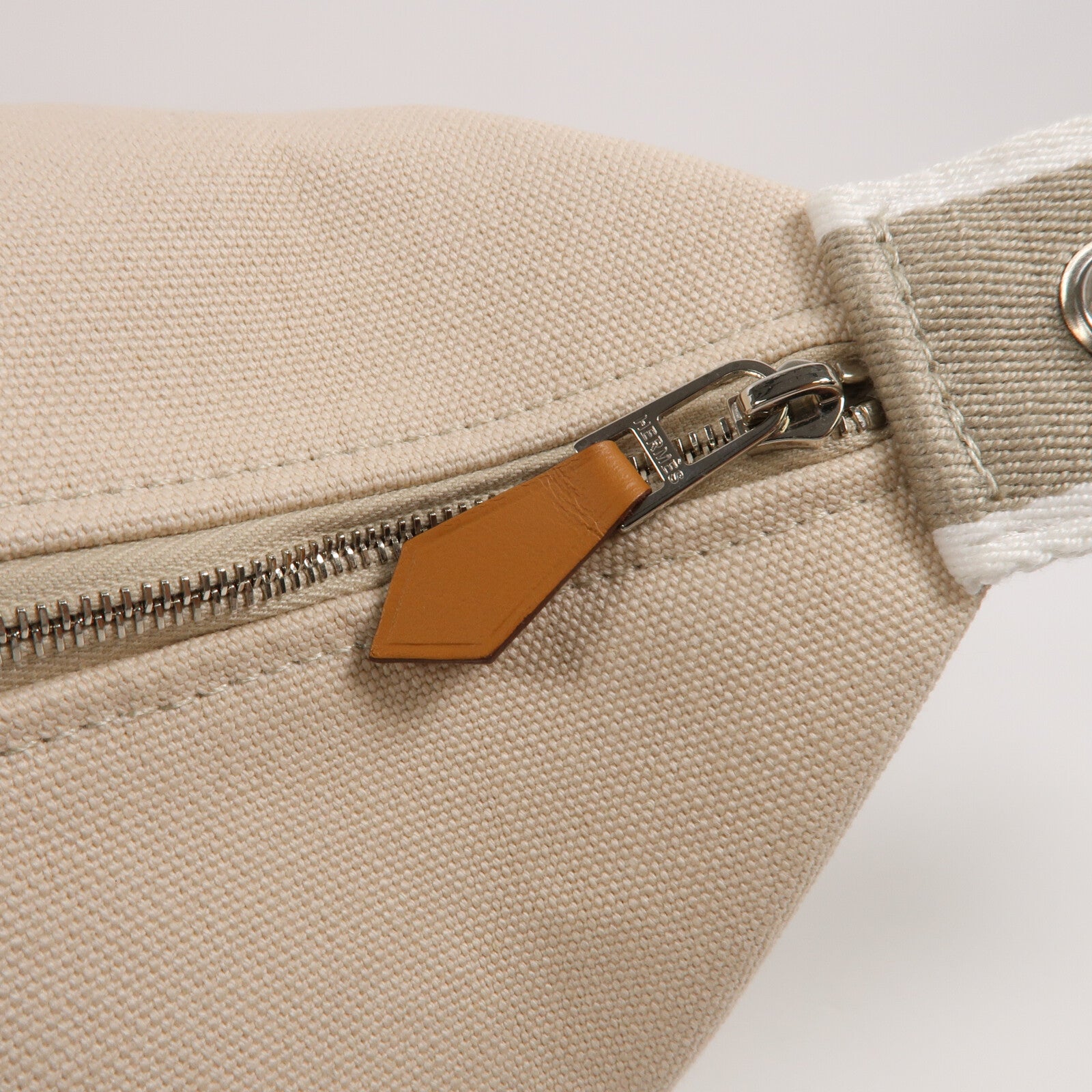 HERMES 帆布Bride A Brac GM手挽袋Beige