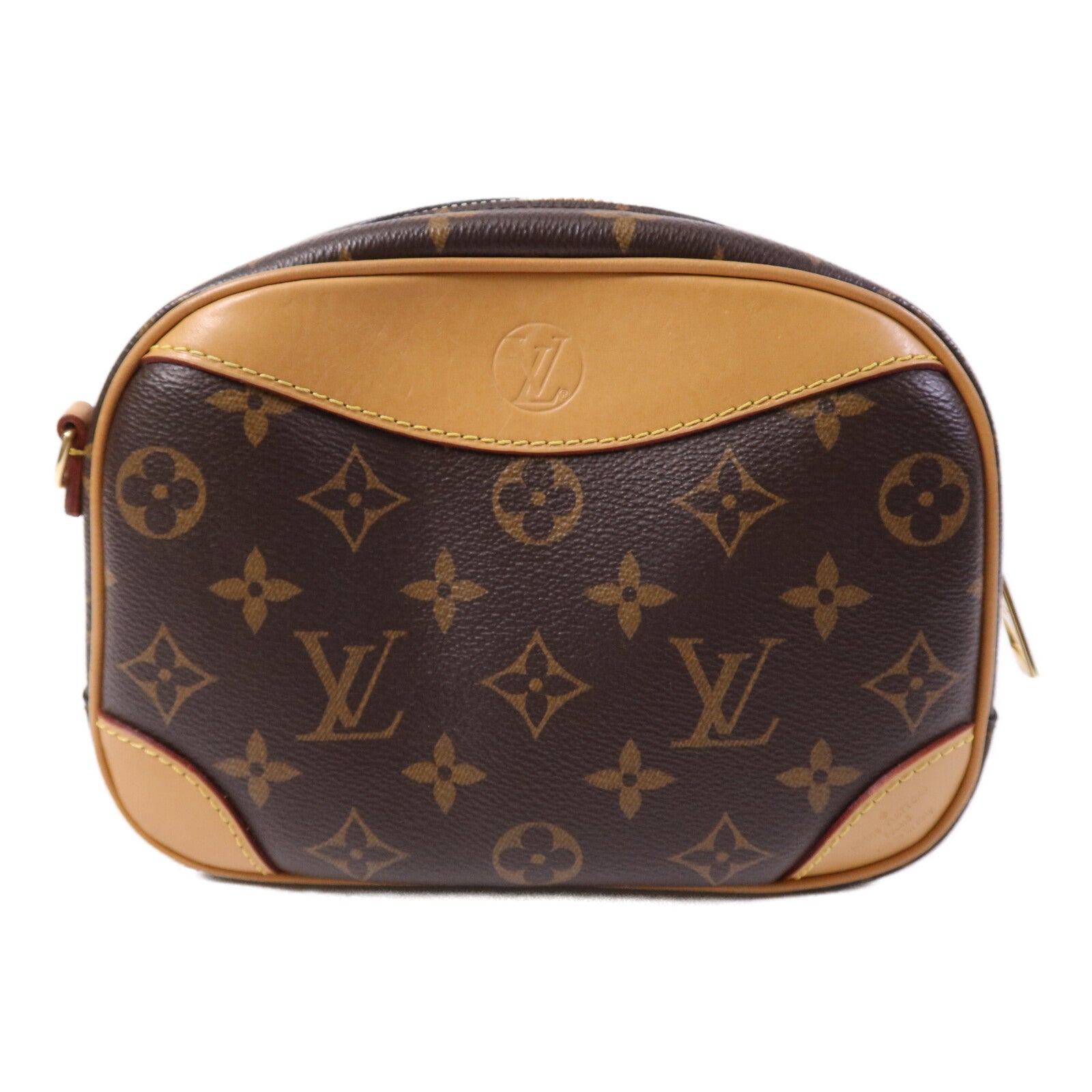 LOUIS VUITTON Monogram Deauville Mini金扣肩背袋