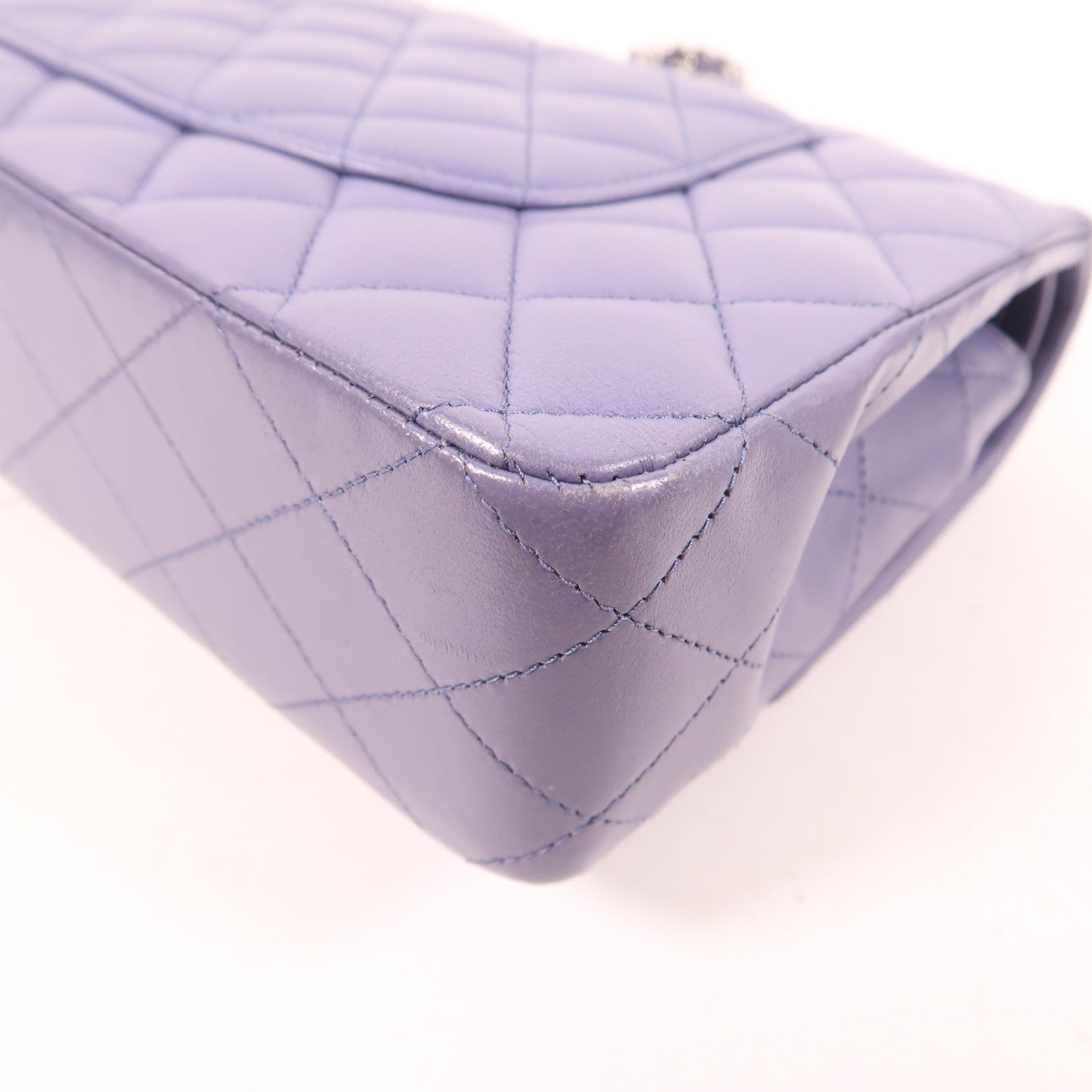 CHANEL 羊皮皮革Classic 25銀扣鏈帶肩背袋