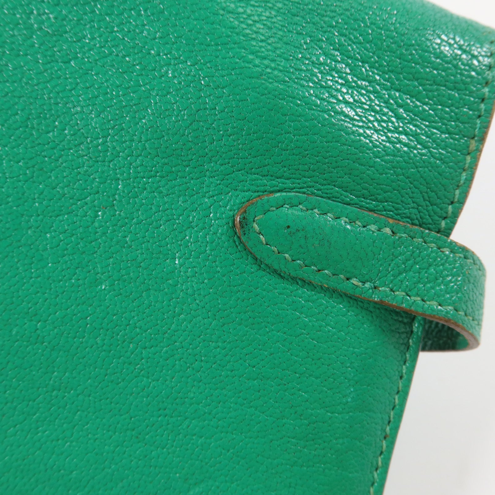 HERMES Chevre皮革Kelly Wallet長錢包Bambou