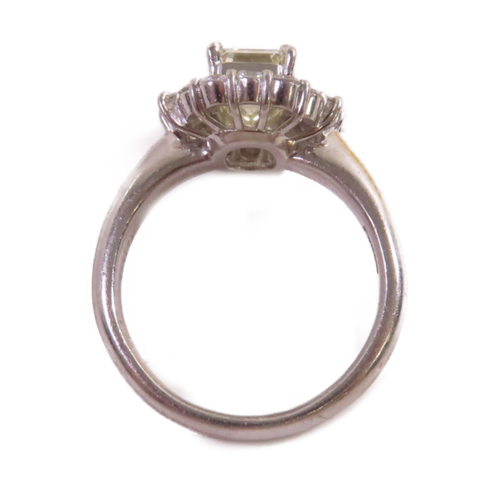 JEWELRY PT900鉑金/2.077ct鑽石/0.88ct鑽石Diamond Ring戒指US#8