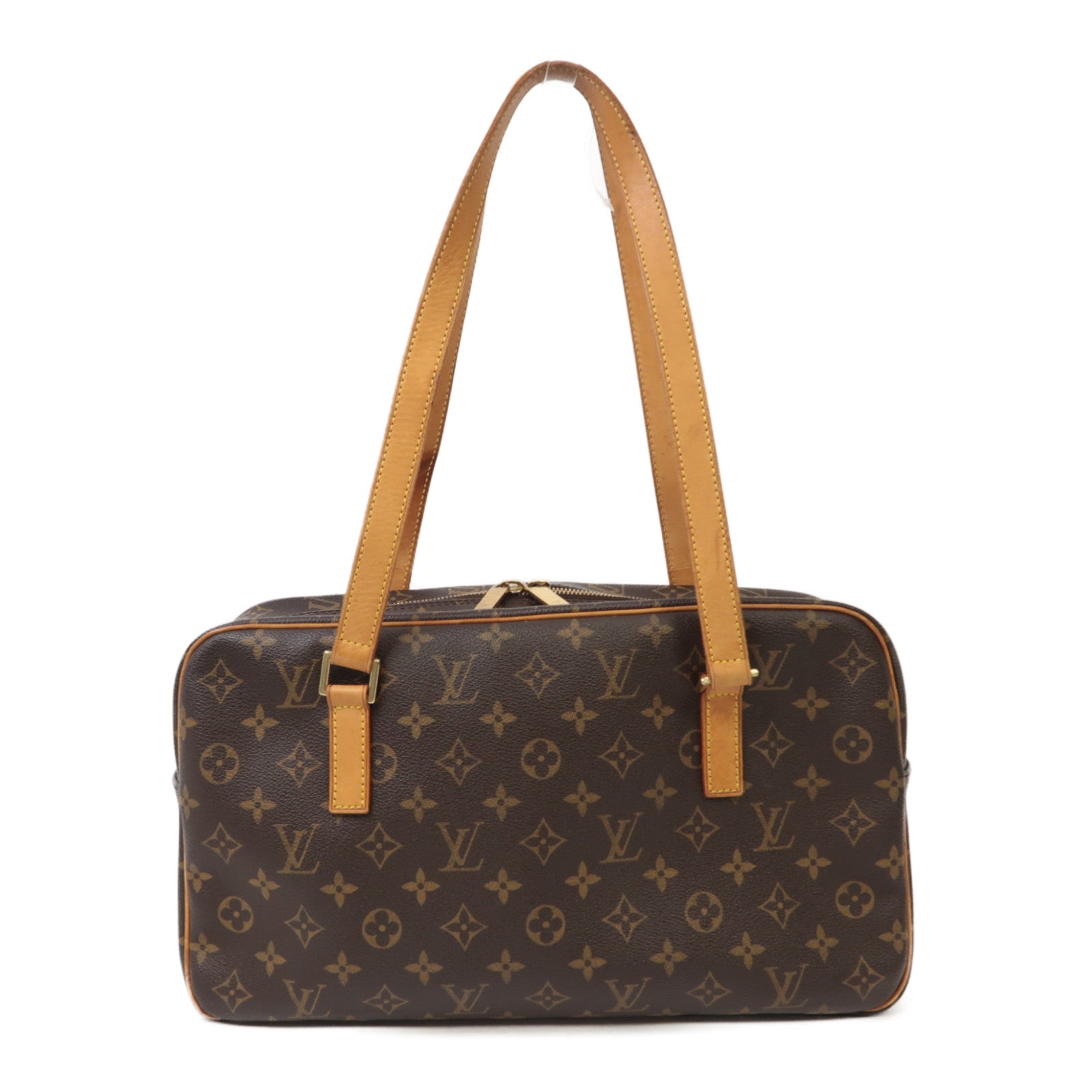 LOUIS VUITTON Monogram Cite GM金扣肩背袋啡色