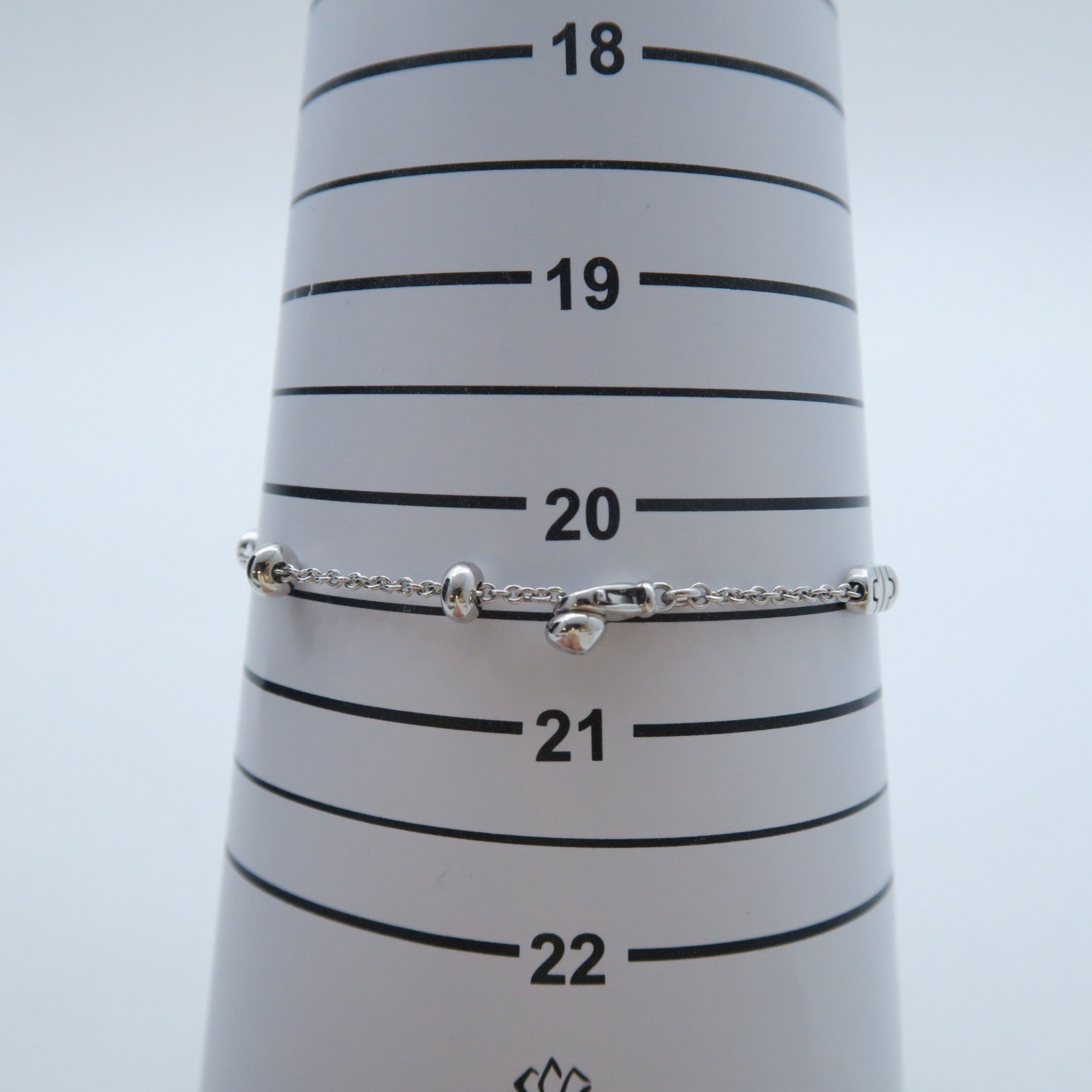 CARTIER 18K黃金Love Bracelet手鏈白色/金色