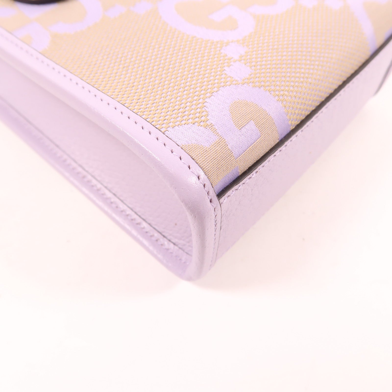 GUCCI 帆布/牛皮皮革Shoulder Bag金扣手挽肩背兩用袋