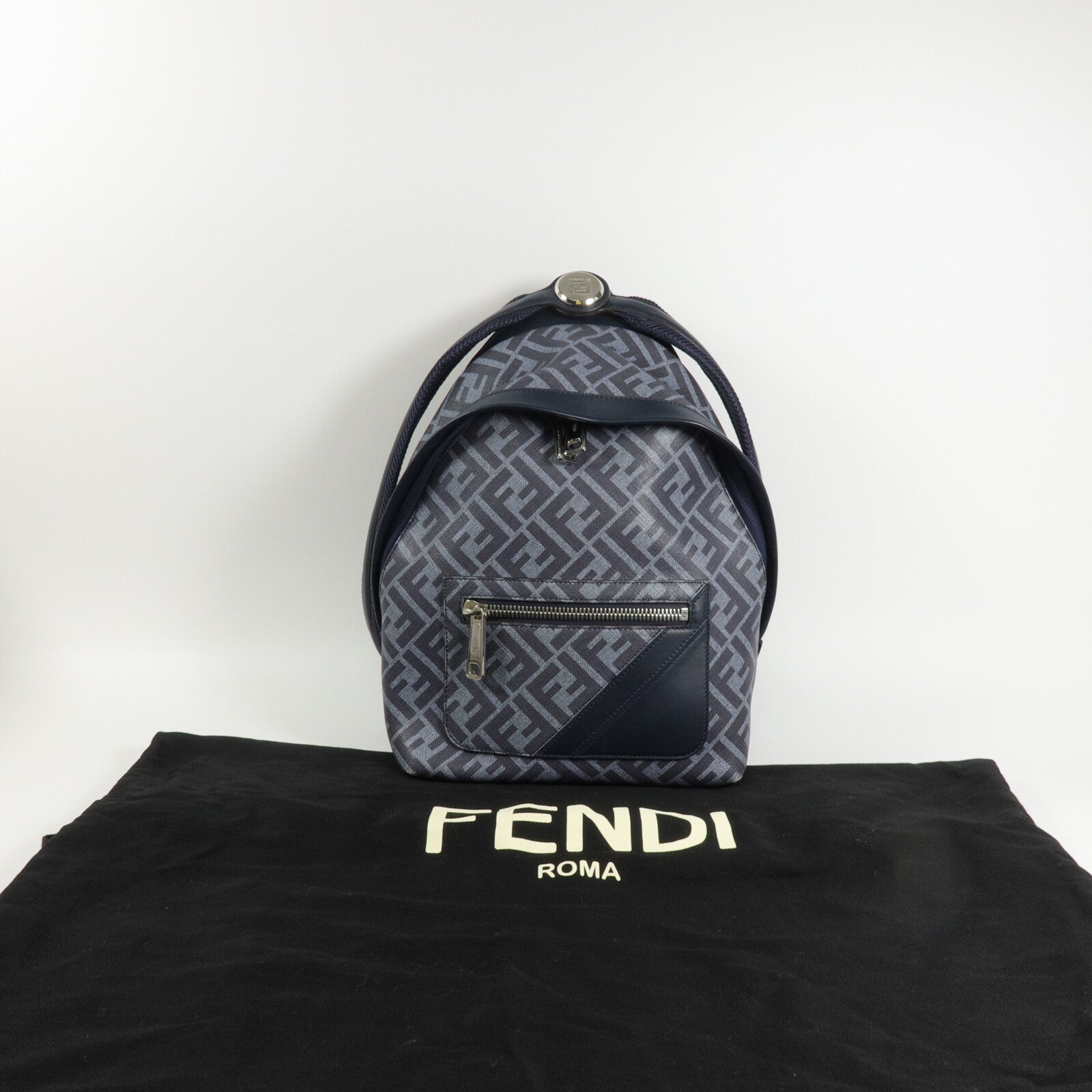FENDI 塗層帆布Chiodo Backpack背包