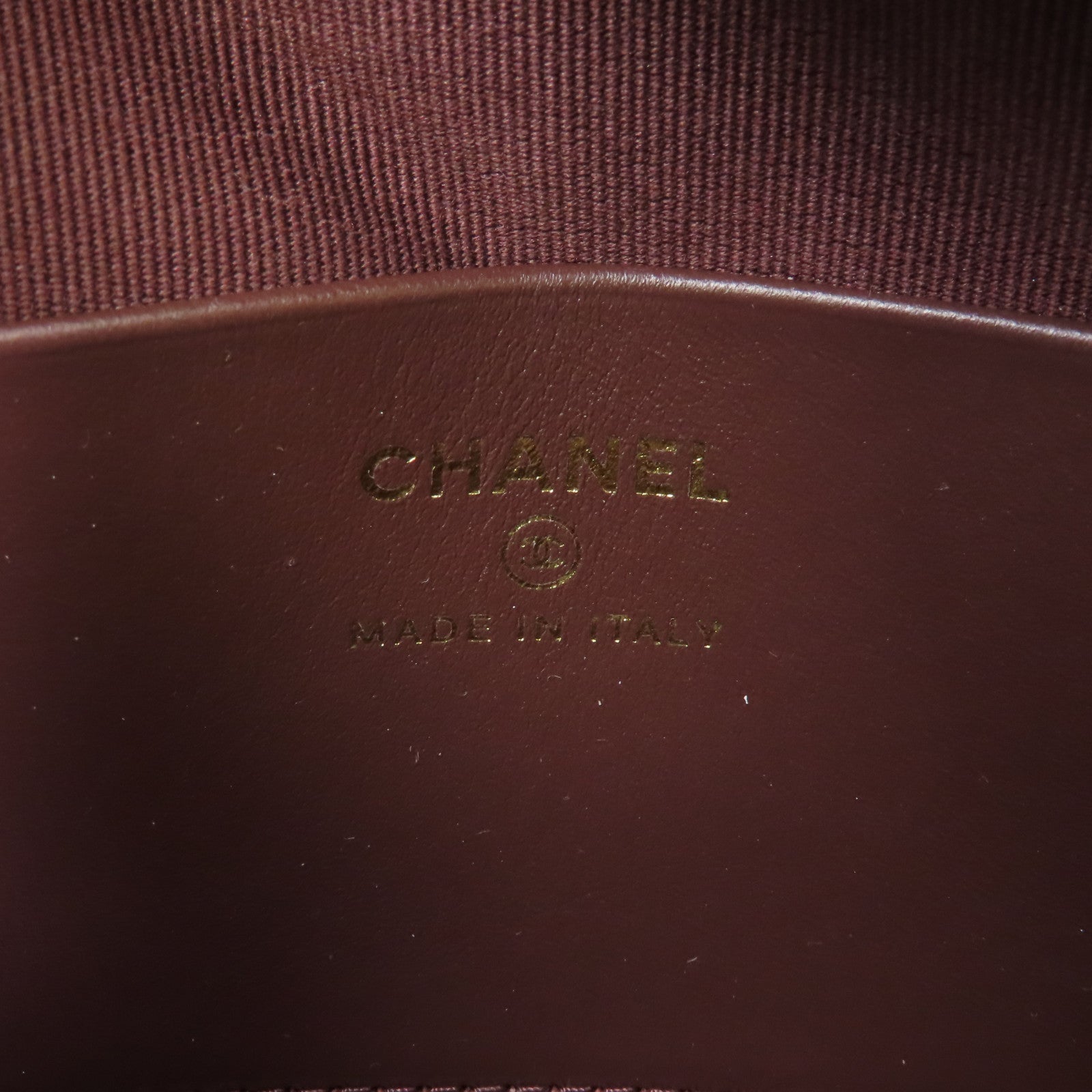 CHANEL 菱格牛皮皮革Chain Shoulder金扣鏈帶肩背袋黑色